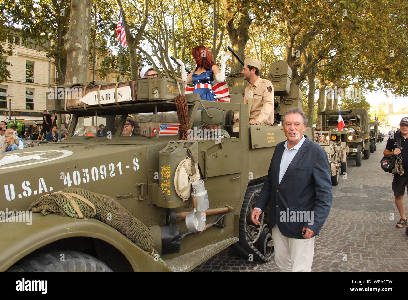 Freitag, 6. September 2019, zum 75. Jahrestag der Befreiung von Niort Stockfoto