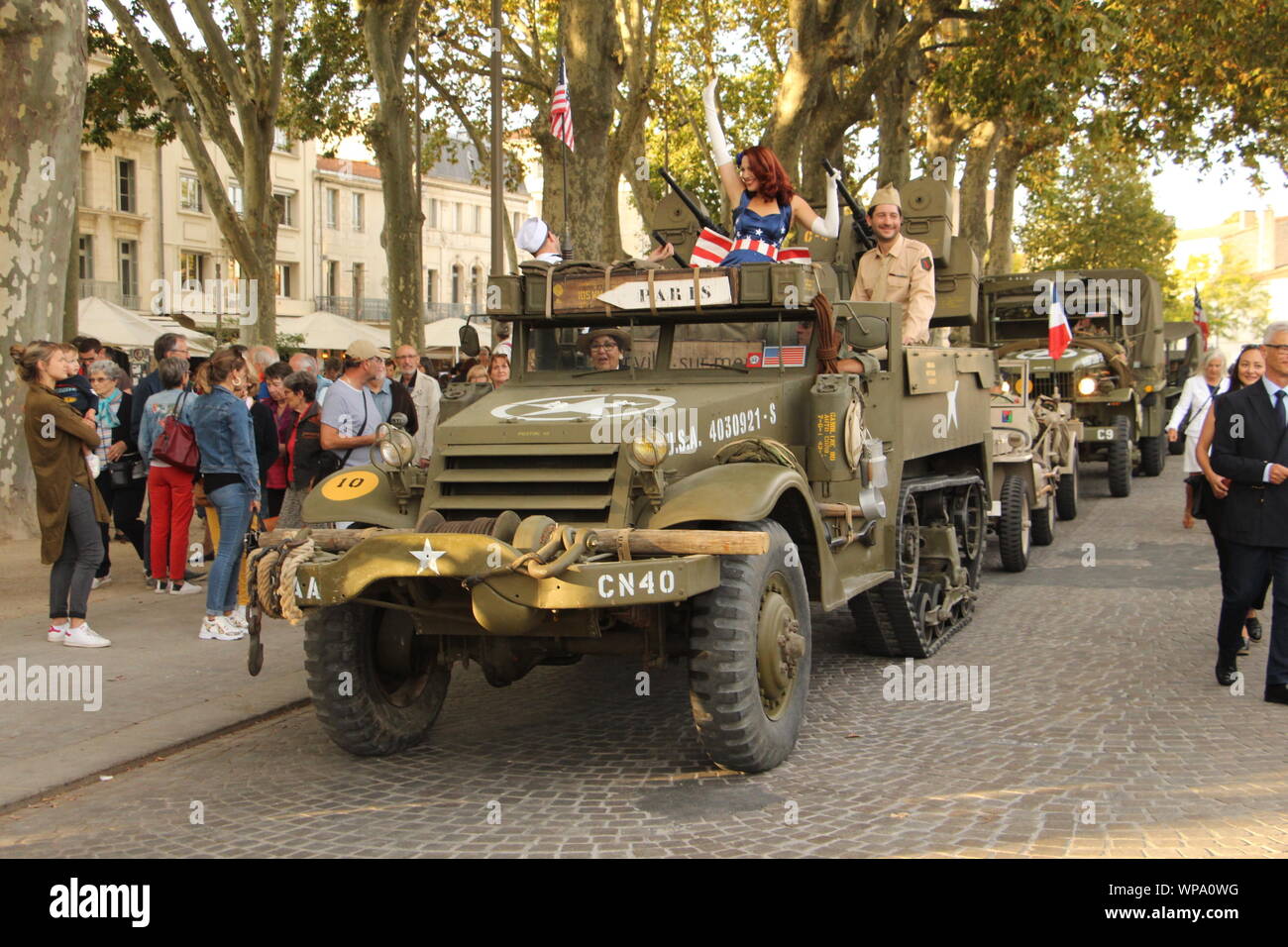 Freitag, 6. September 2019, zum 75. Jahrestag der Befreiung von Niort Stockfoto