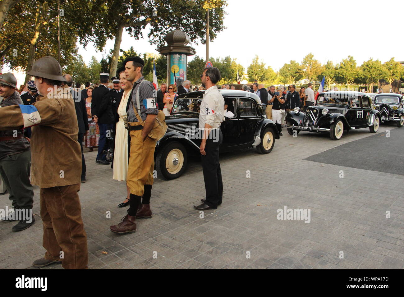 Freitag, 6. September 2019, zum 75. Jahrestag der Befreiung von Niort Stockfoto