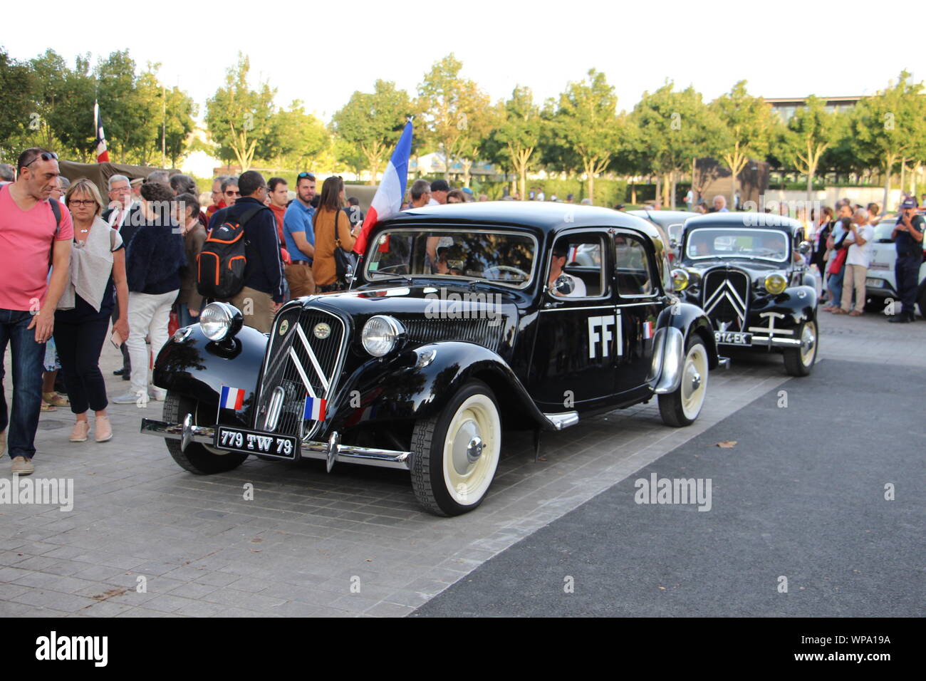 Freitag, 6. September 2019, zum 75. Jahrestag der Befreiung von Niort Stockfoto