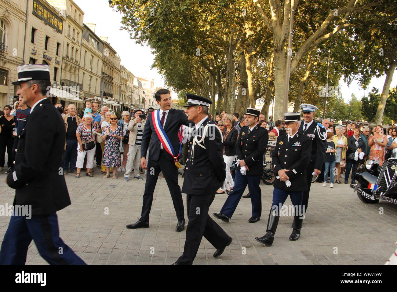 Freitag, 6. September 2019, zum 75. Jahrestag der Befreiung von Niort Stockfoto