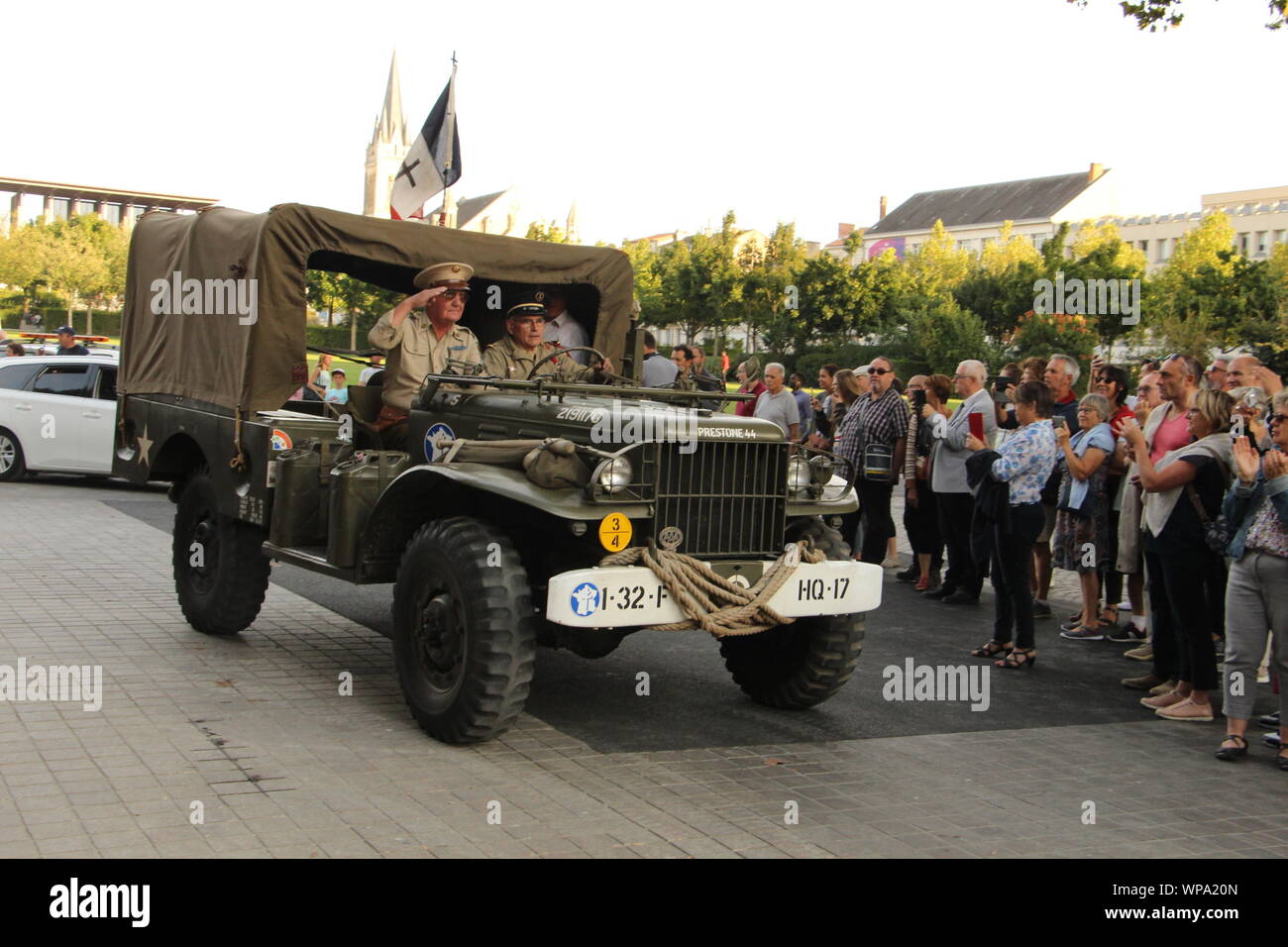 Freitag, 6. September 2019, zum 75. Jahrestag der Befreiung von Niort Stockfoto