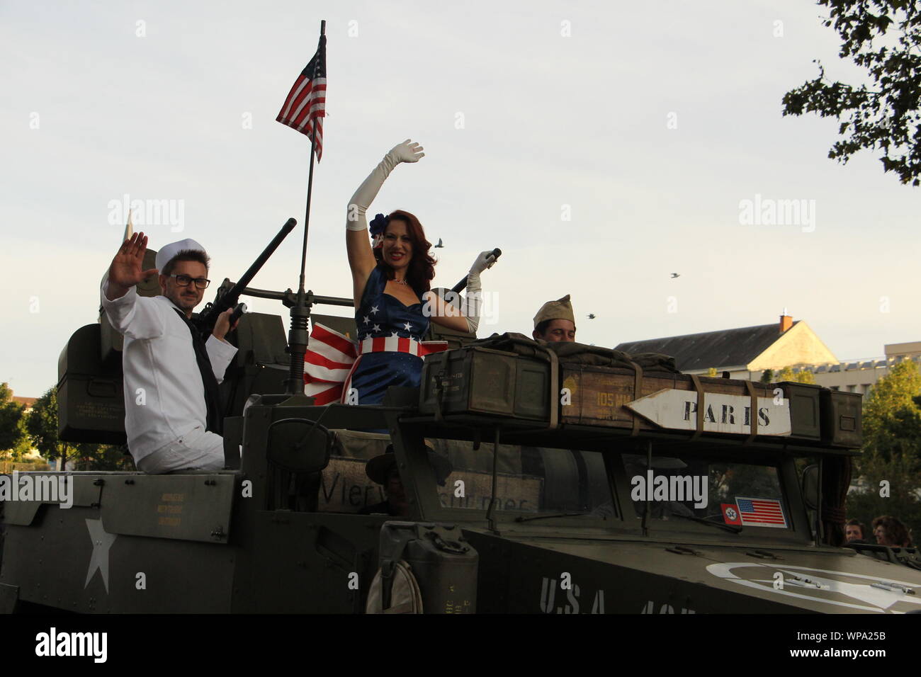 Freitag, 6. September 2019, zum 75. Jahrestag der Befreiung von Niort Stockfoto
