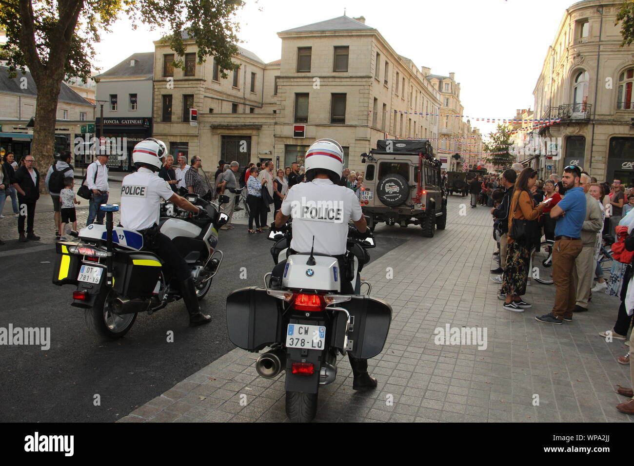 Freitag, 6. September 2019, zum 75. Jahrestag der Befreiung von Niort Stockfoto
