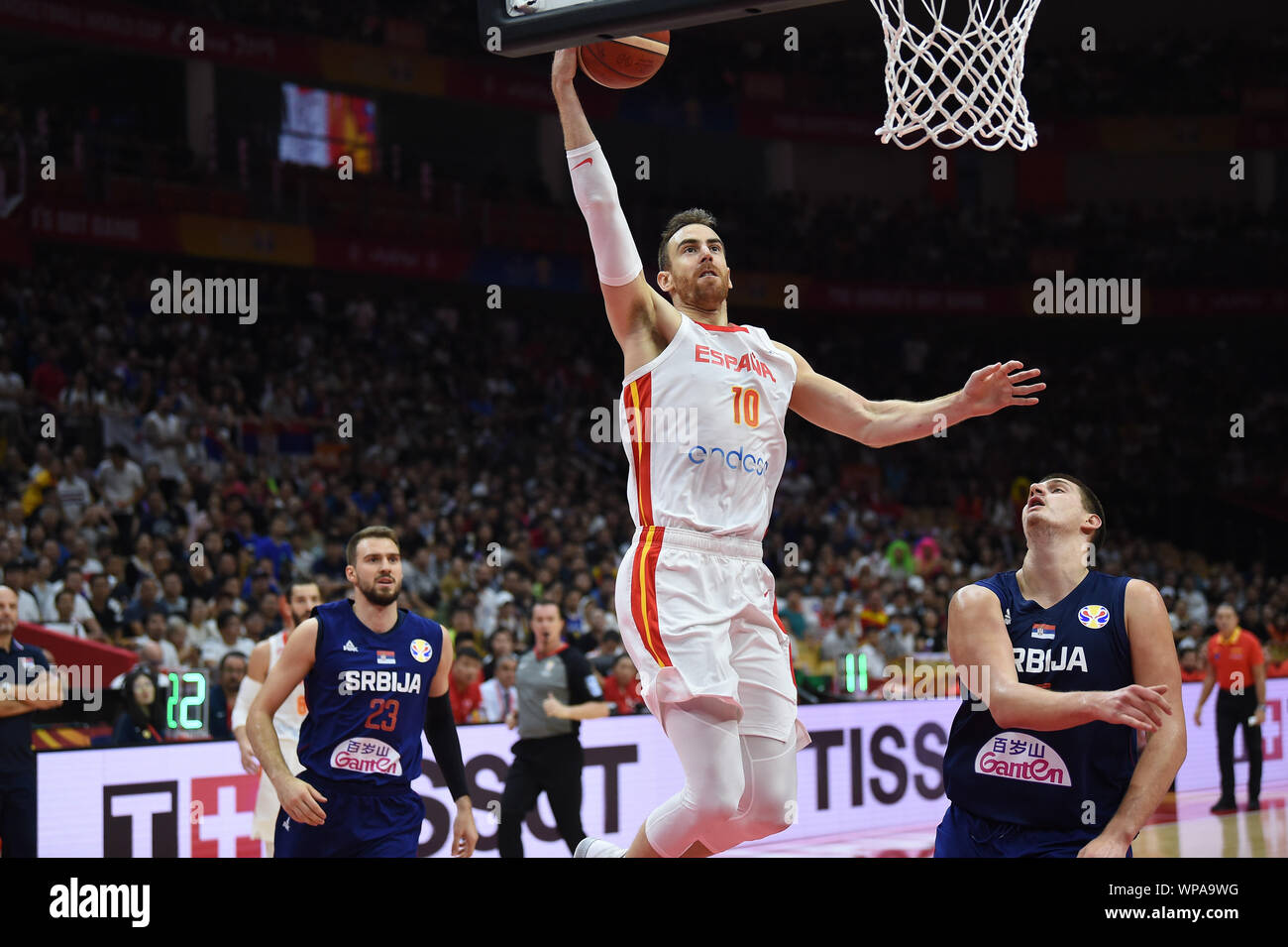 Wuhan (Cina), Italien, 08. September 2019, VICTOR CLAVER während China Basketball WM 2019 - Spanien Vs Serbien - iternational Basketball Teams - Credit: LPS/Massimo Matta/Alamy leben Nachrichten Stockfoto