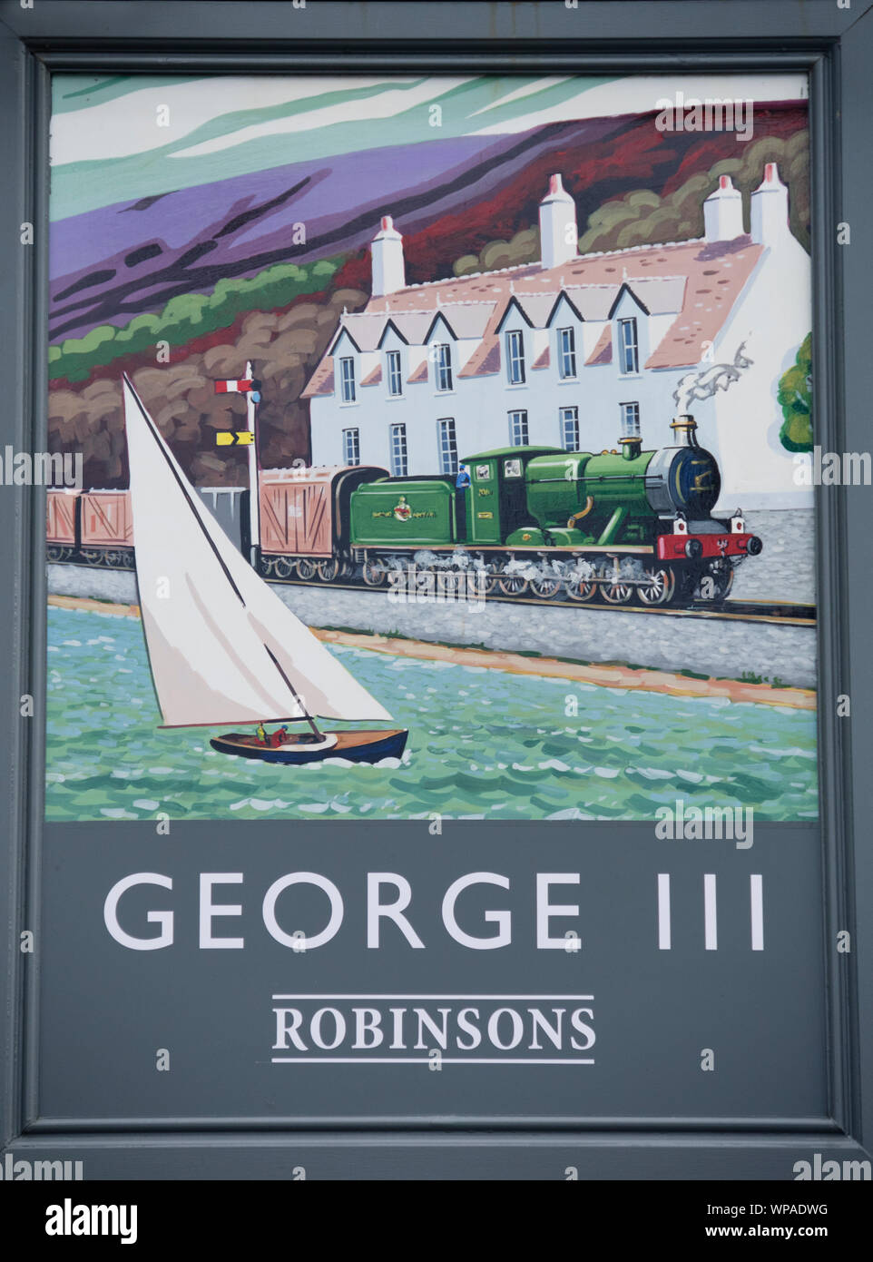 George III Hotel an der Mündung des Mawddach Penmaenpool, Snowdonia National Park, North Wales, UK Stockfoto