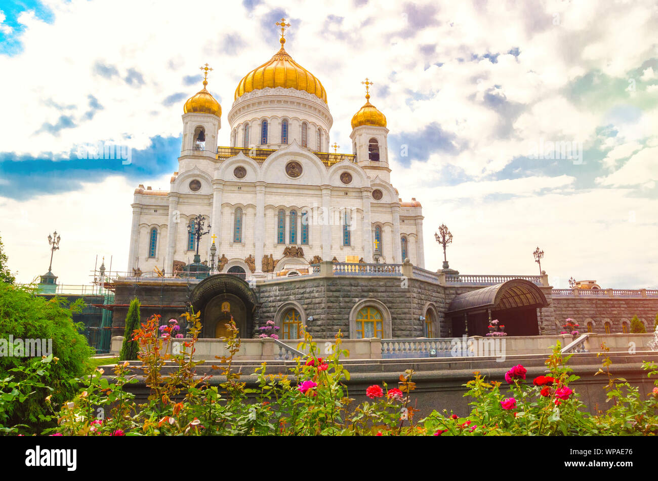 Christus der Erlöser-Kathedrale in Moskau, Russland Stockfoto