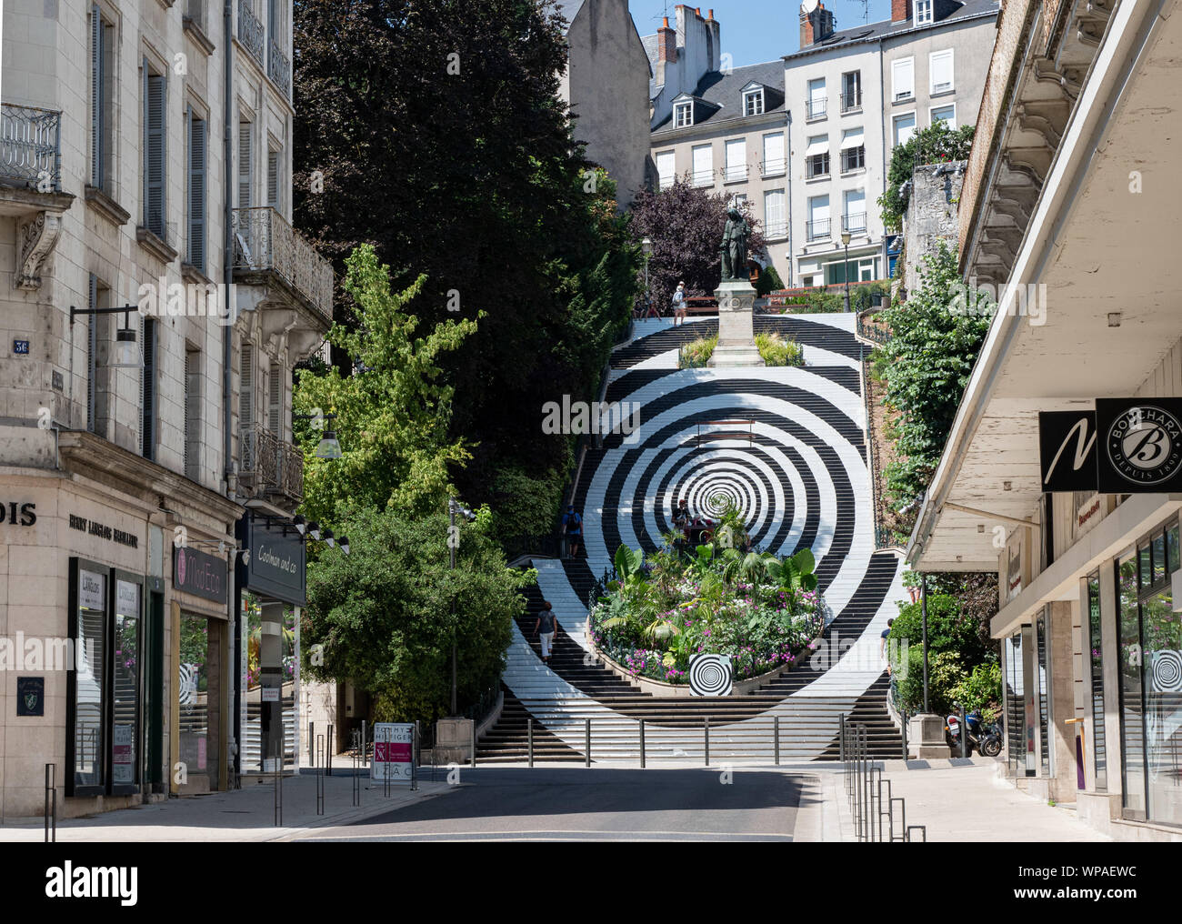 Denis Papin Schritte Blois Frankreich Stockfoto