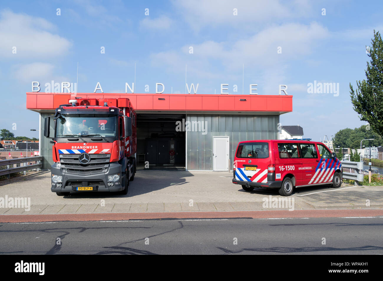 Feuerwache in Katwijk aan Zee Stockfoto