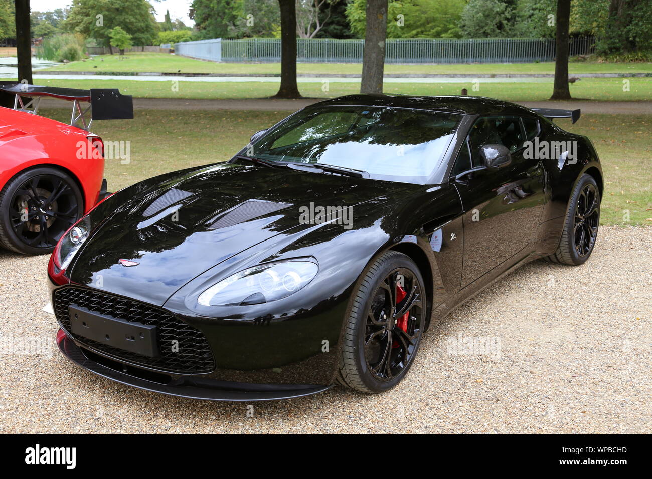 Aston Martin V12 Zagato (2012) Concours von Eleganz 2019, Hampton Court Palace, East Molesey, Surrey, England, Großbritannien, Großbritannien, Europa Stockfoto