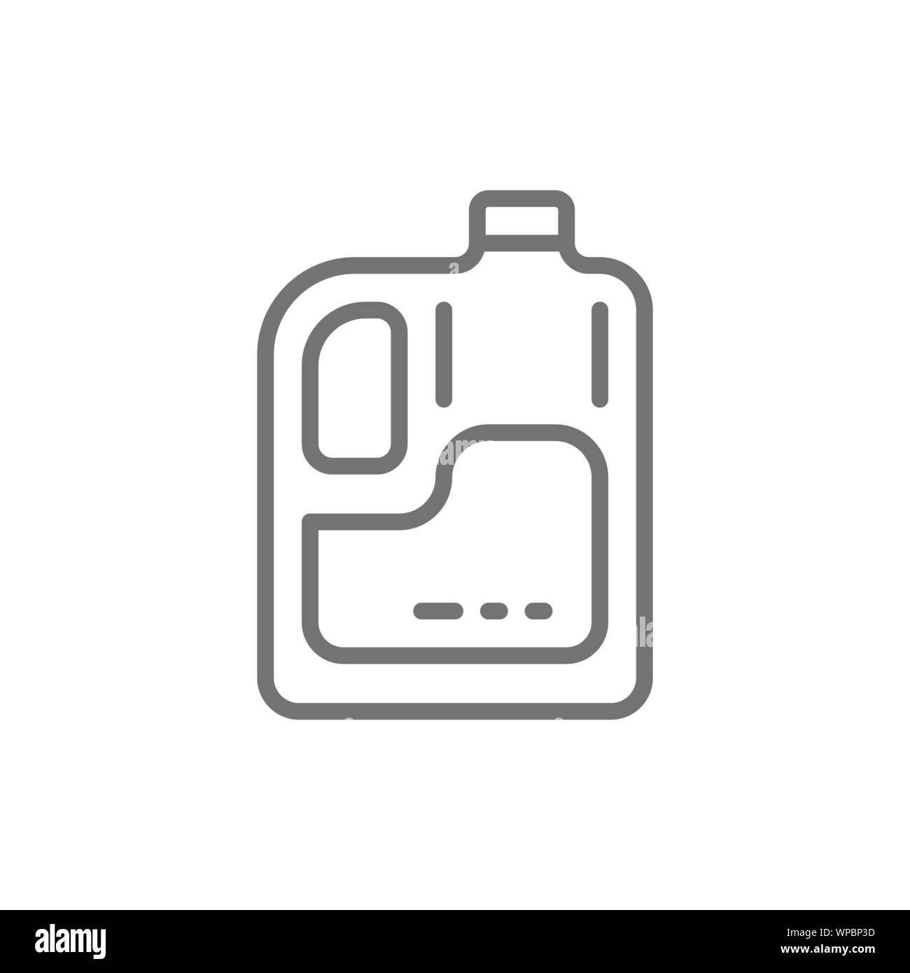 Seife und Shampoo für Auto waschen Symbol Leitung. Stock Vektor