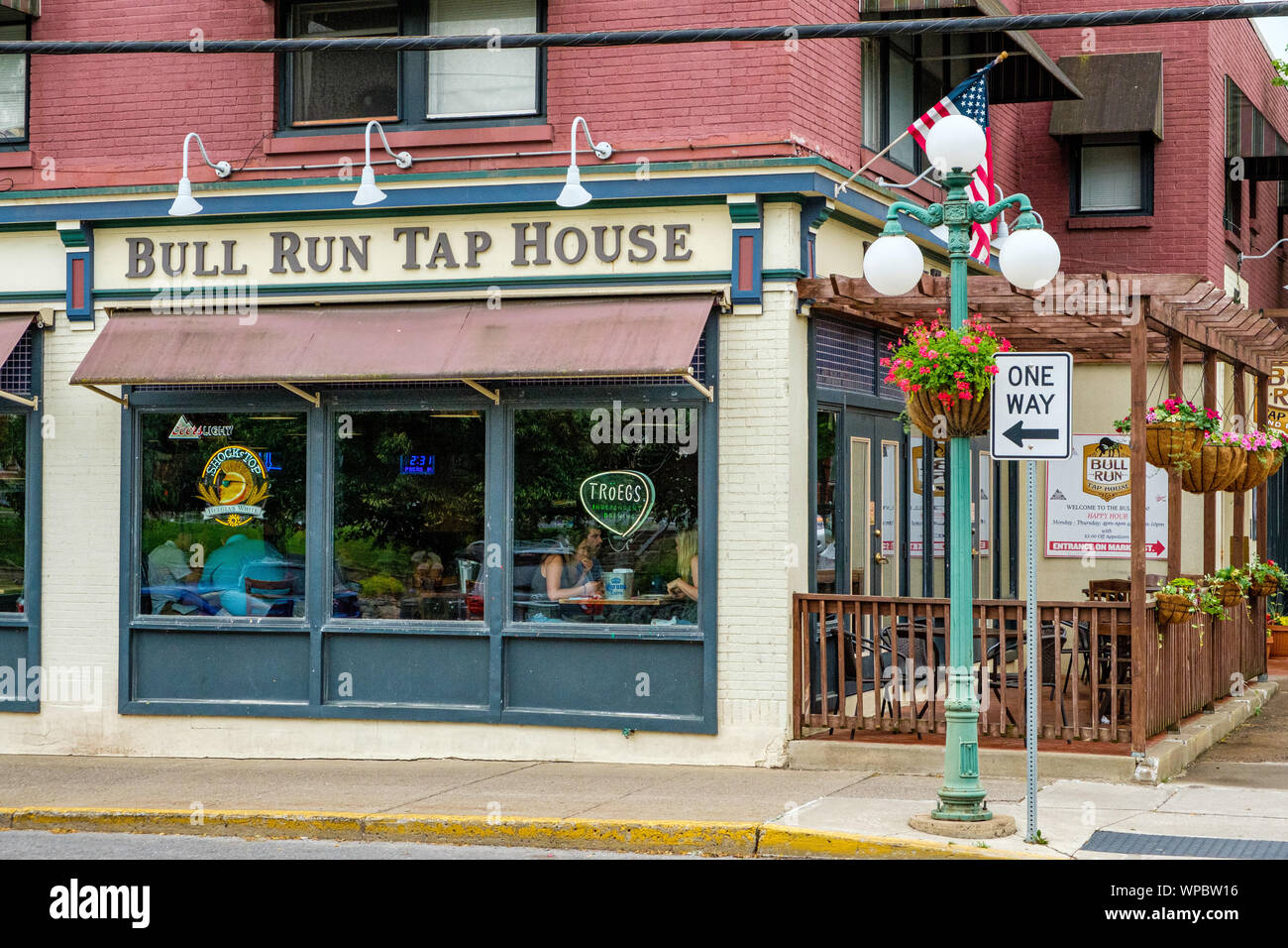 Bull Run House tippen, 605 Market Street, Lewisburg, Pennsylvania Stockfoto
