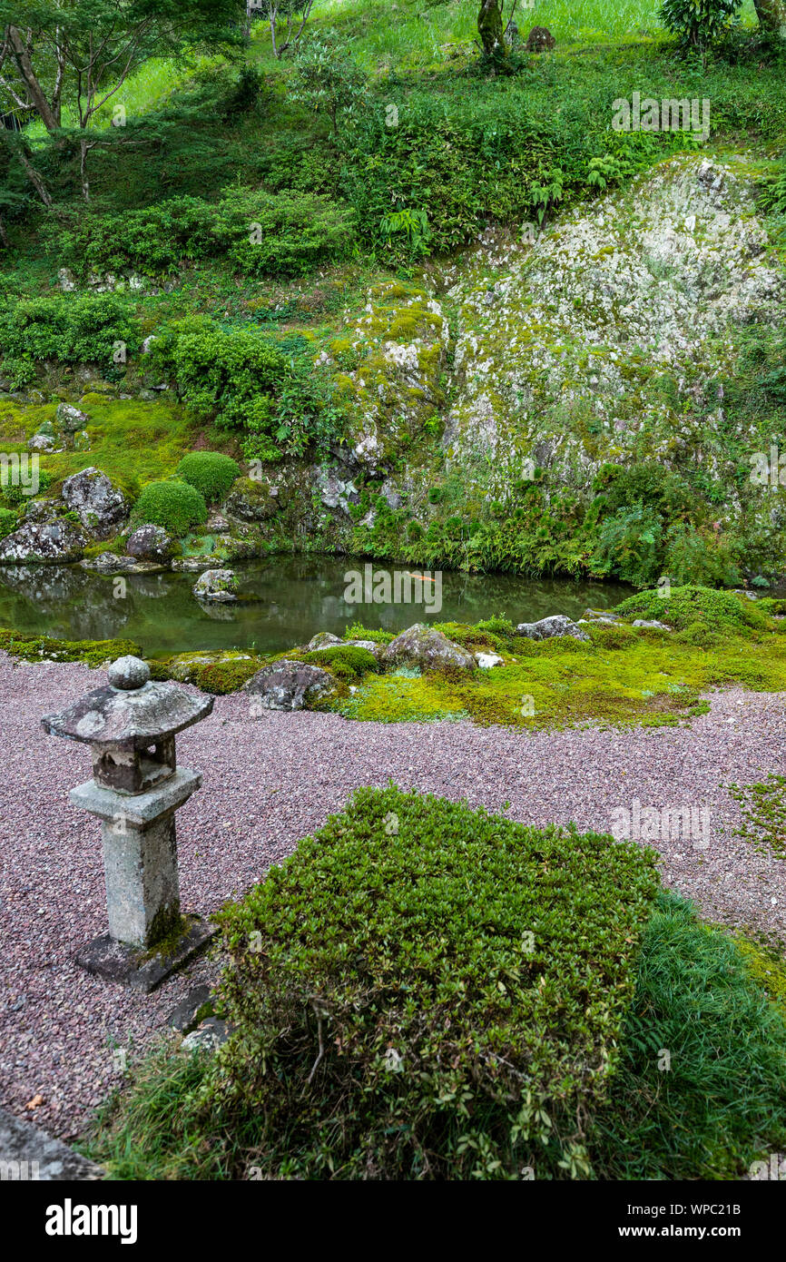 Seigenji Garten ist ein Teich Garten in der frühen Edo-zeit erstellt und als Ort der landschaftliche Schönheit in der Präfektur Kochi zusammen mit in der Nähe benannt Stockfoto