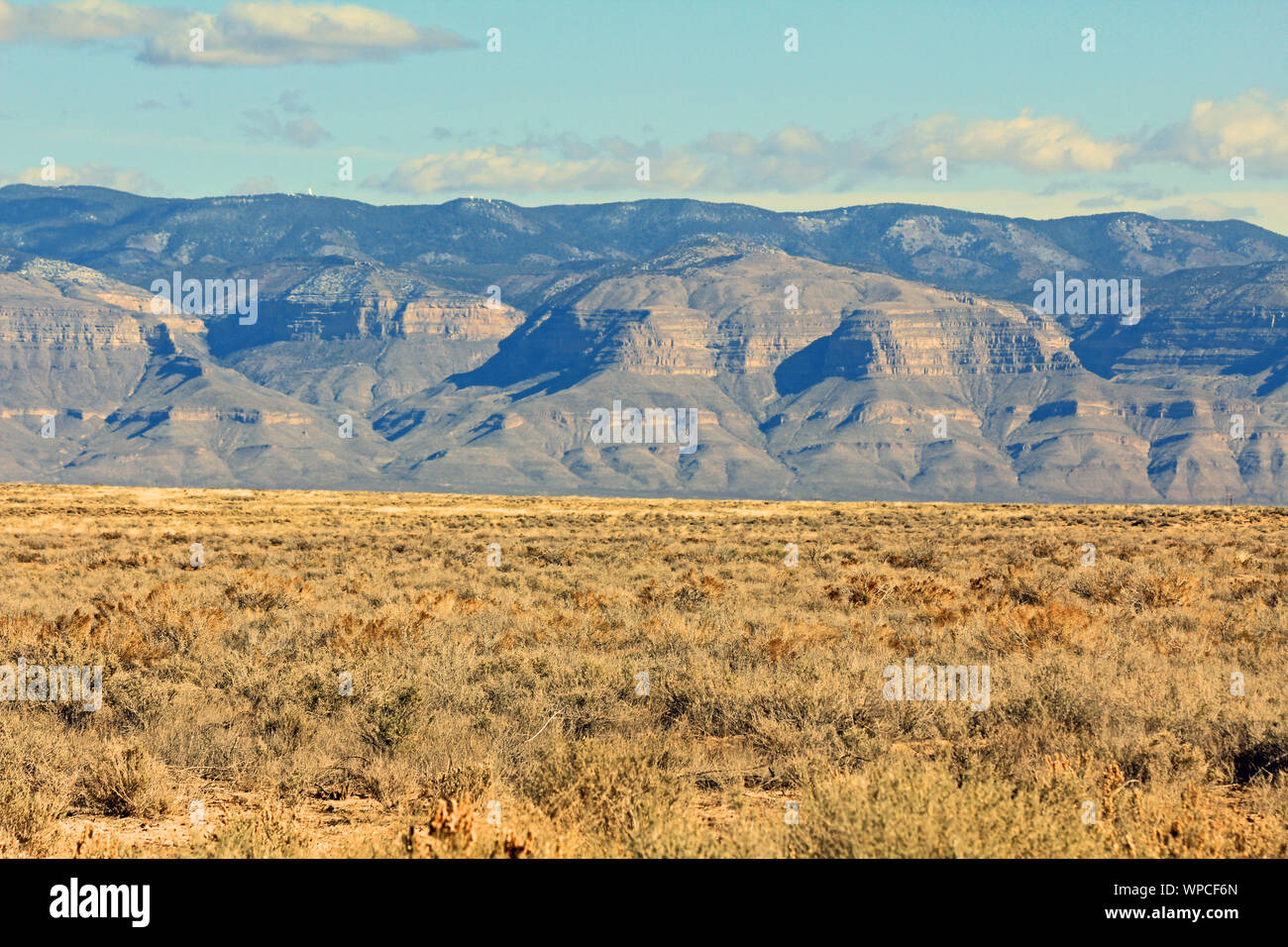 Tularosa tat Becken, New Mexico Stockfoto