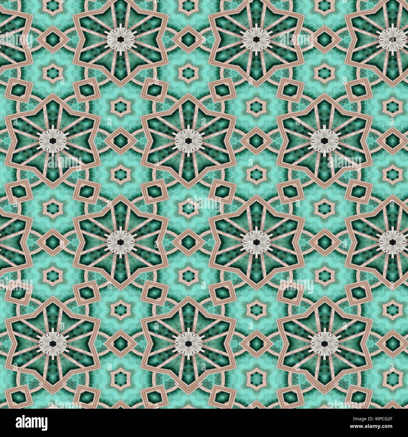 Interessante Formen schaffen eine schöne, symmetrisches Design Pattern, die nahtlos gefliest werden kann Stockfoto