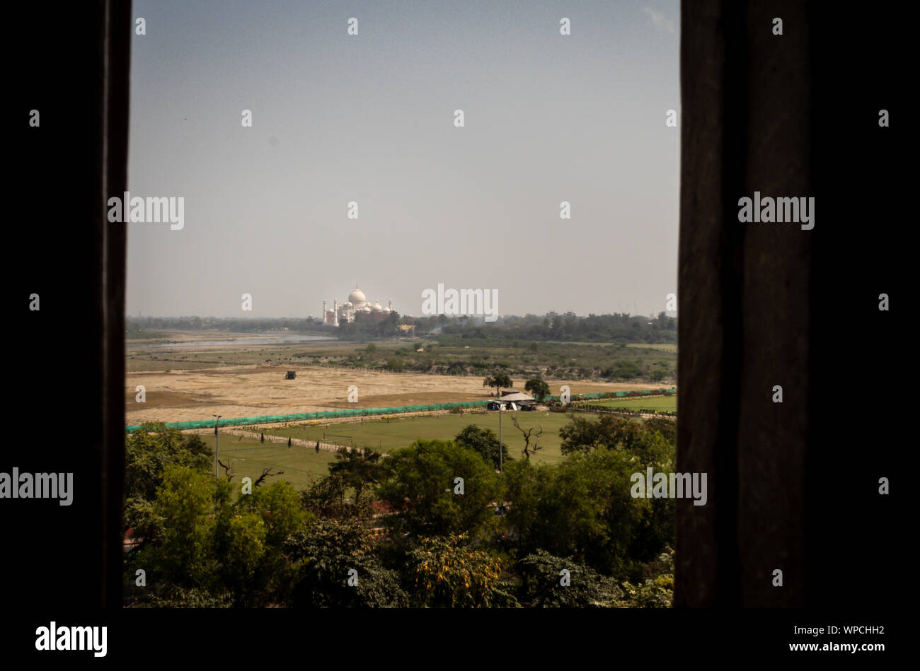 Tajmahal Bild ist bei Agra Uttar Pradesh Indien nehmen. Es ist eines der sieben Wunder der Welt sowie UNSCO-Weltkulturerbe. Es ist das Symbol Stockfoto