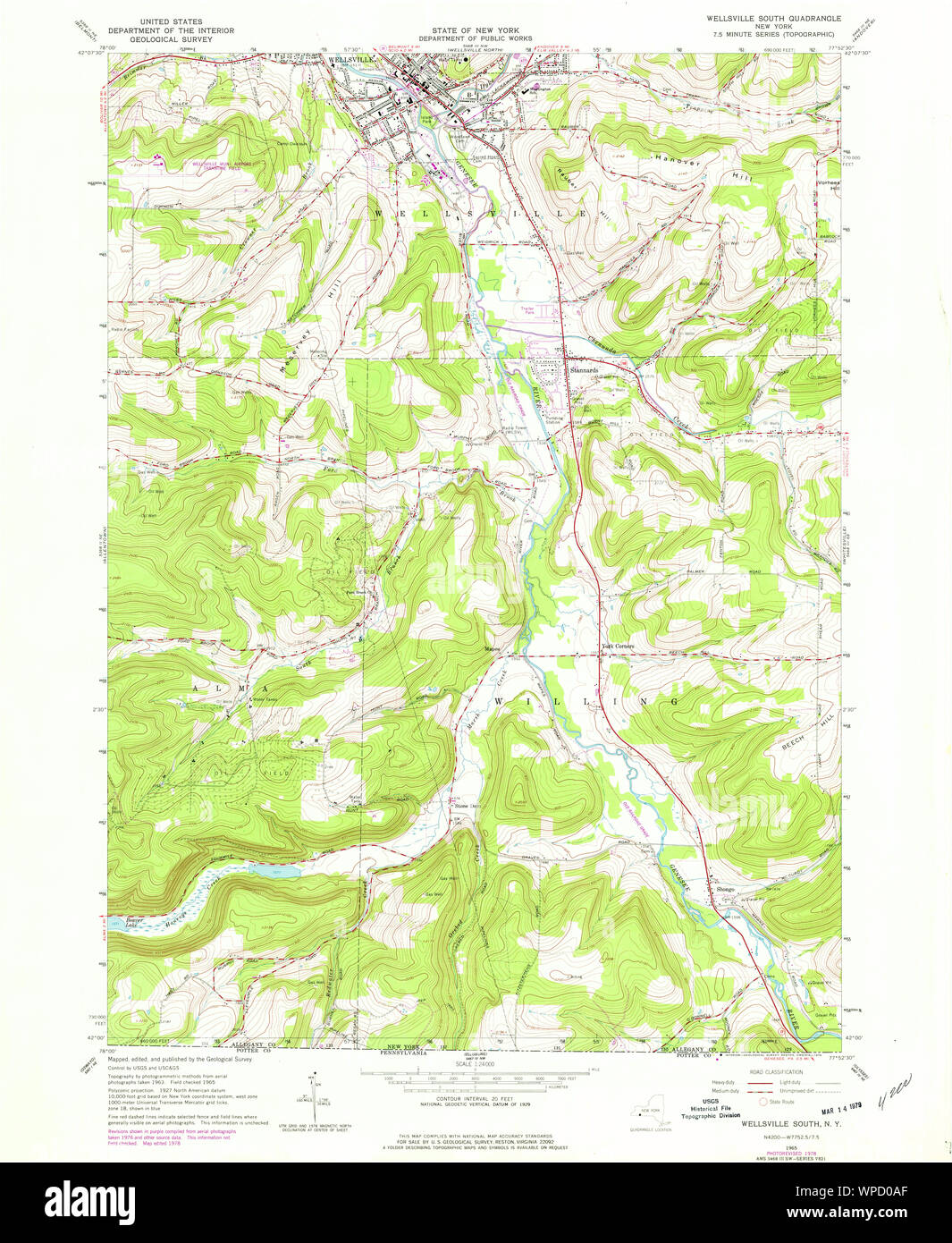 Wellsville karte Stockfotos und bilder Kaufen Alamy