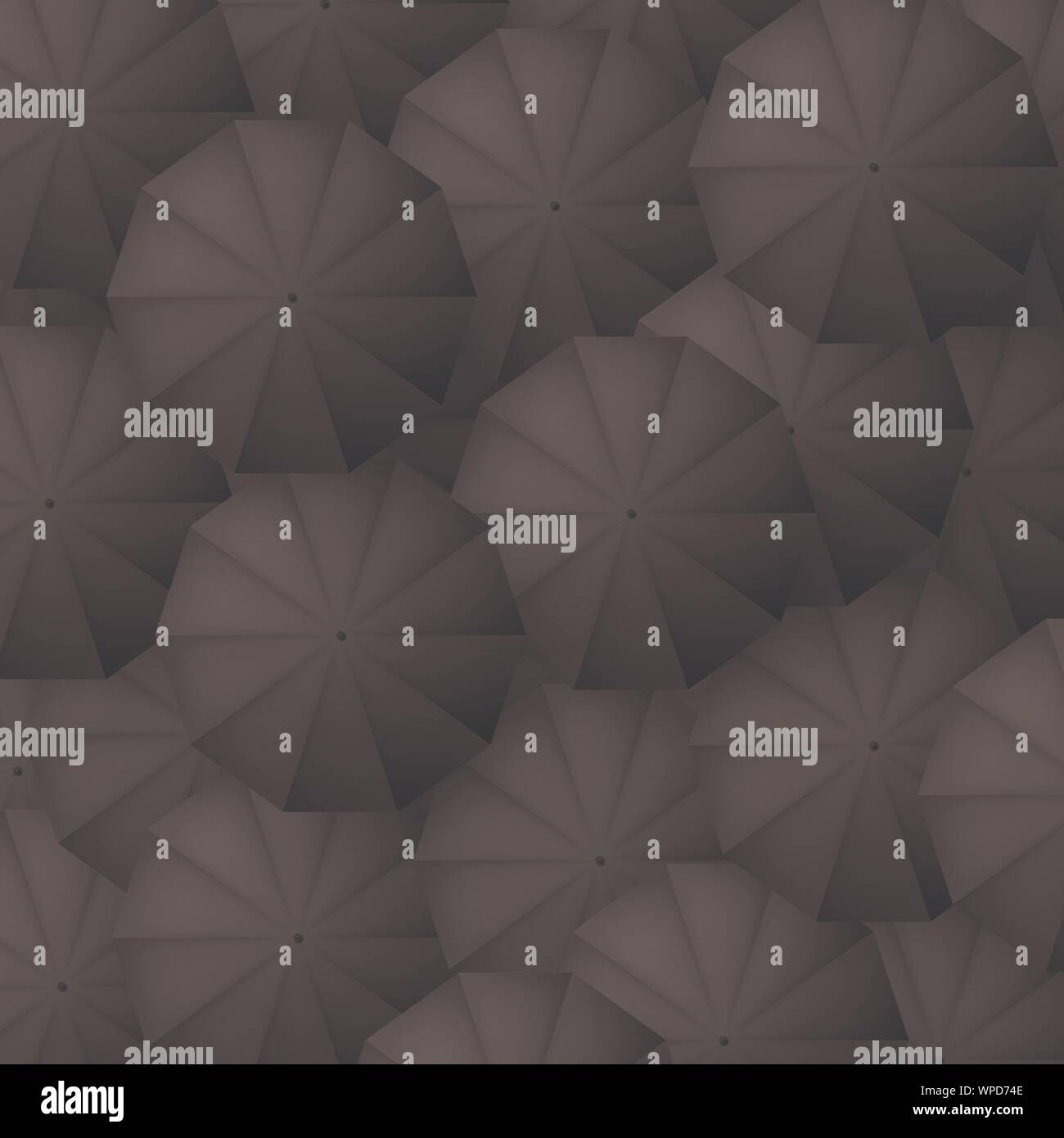 Schwarzen schirmen Hintergrund. Klassische Sonnenschirm Kulisse. Vector Illustration Stock Vektor