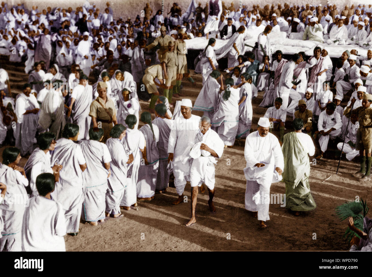 Mahatma Gandhi an der Karachi Kongress, Indien, Asien, März 1931 Stockfoto