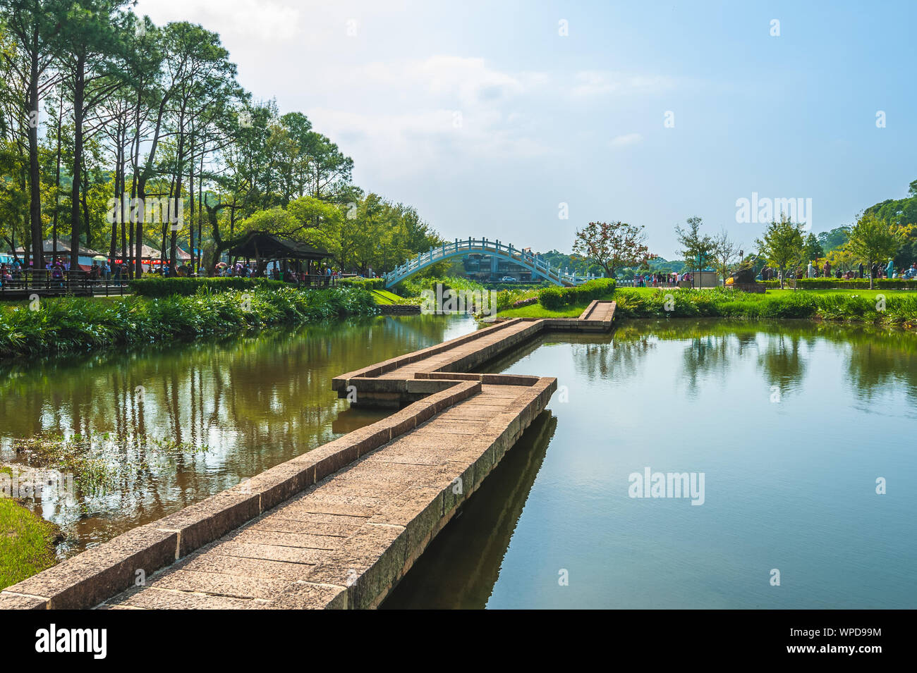 Cihu, einem berühmten Park in Taoyuan, Taiwan Stockfoto