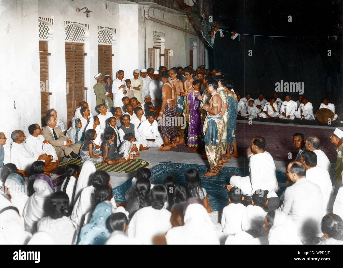 Mahatma Gandhi im Residence von Sharad Chandra Bose, Kalkutta, Indien, Asien, 26. Oktober 1937 Stockfoto