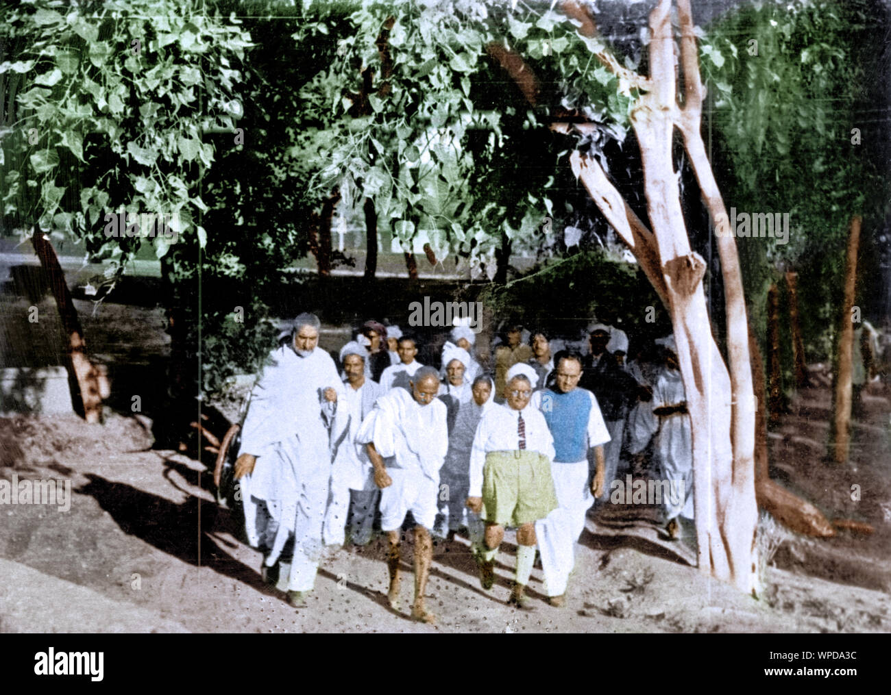 Mahatma Gandhi, der Khan Abdul Ghaffar Khan besuchen Grenzprovinzen, Mai 1938 Stockfoto