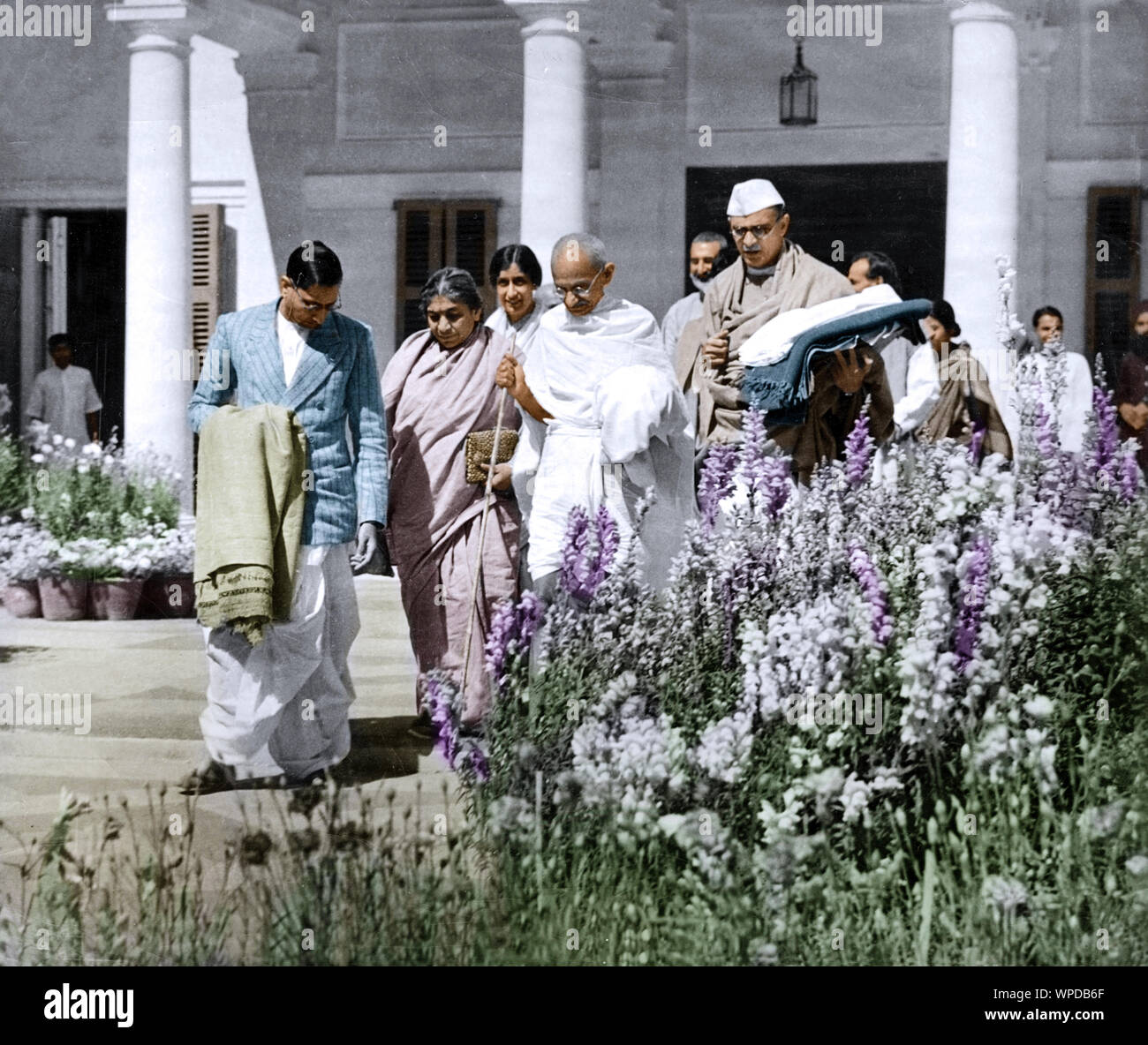 Mahatma Gandhi Sarojini Naidu, Rajkumari Amrit Kaur, Delhi, Indien, Asien, 15. März 1939 Stockfoto