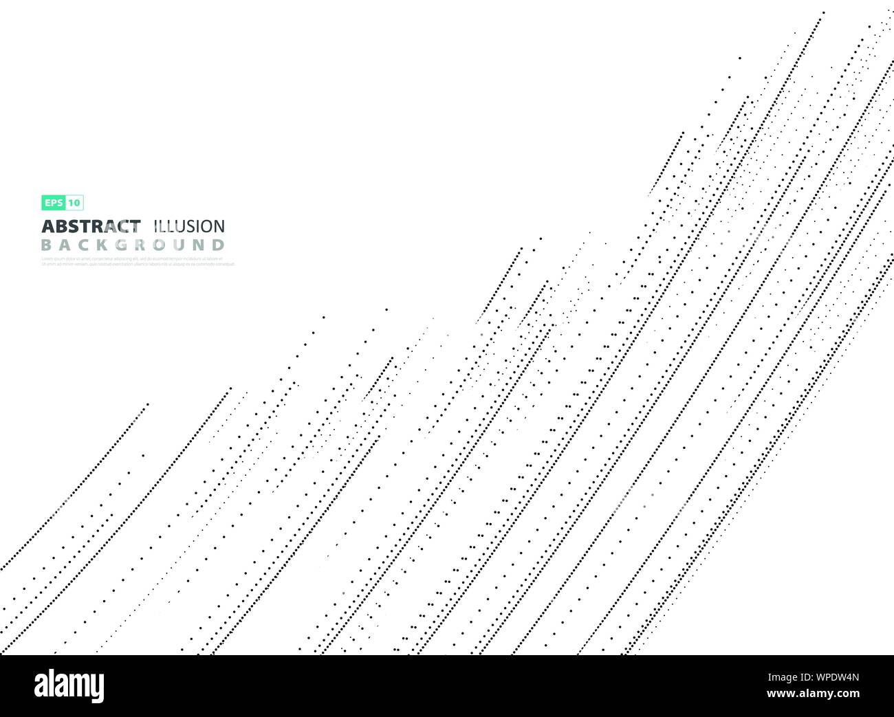 Abstrakte Abdeckung dot Line pattern Design auf weißem Hintergrund. Verwenden Sie für Poster, Artwork, Template Design, Techn. Illustration Vector EPS 10. Stock Vektor