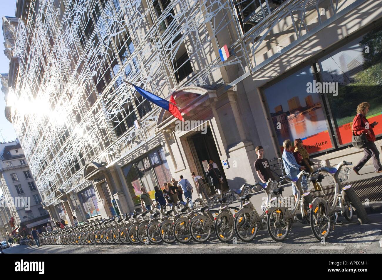 Paris, Velib Stockfoto