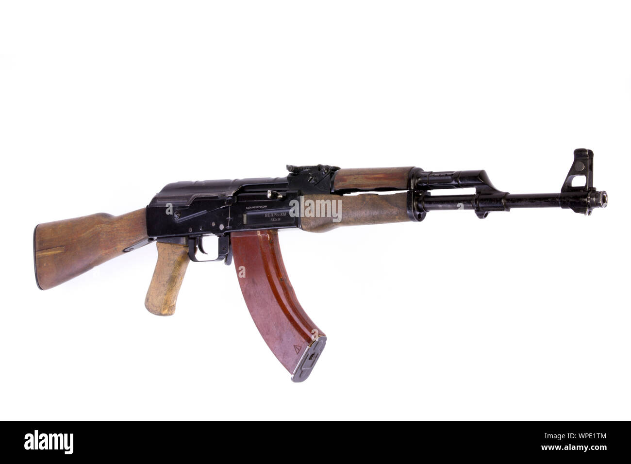AK-47 Der avtomat Kalashnikova mit Gas betrieben, 7,62 × 39 mm Sturmgewehr Stockfoto