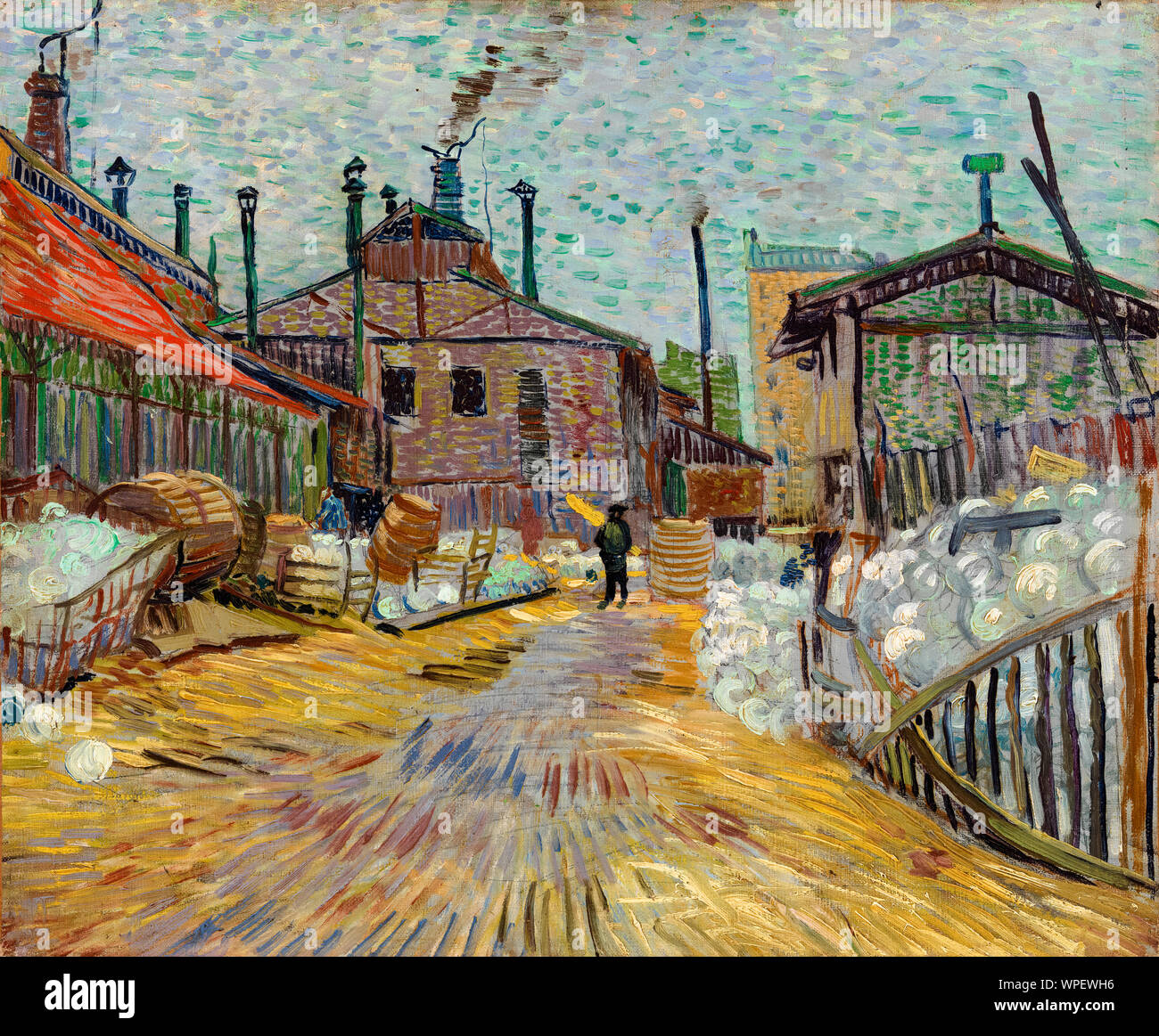 Vincent van Gogh, der Fabrik, Malerei, 1887 Stockfoto