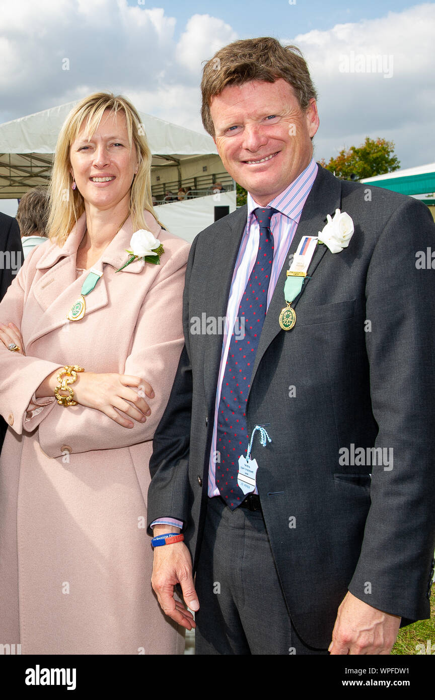 Das Royal County Berkshire zeigen, Thatcham, Berkshire, Großbritannien. 21. September 2014. Frau Zoe Benyon und Ehemann Richard Benyon, Newbury MP die Show genießen. Credit: Maureen McLean/Alamy Stockfoto