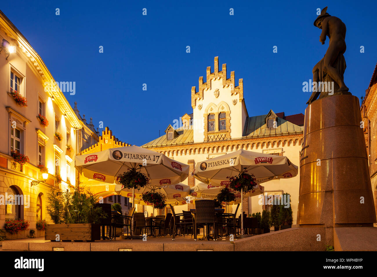Dawn Altstadt in Krakau, Polen. Stockfoto