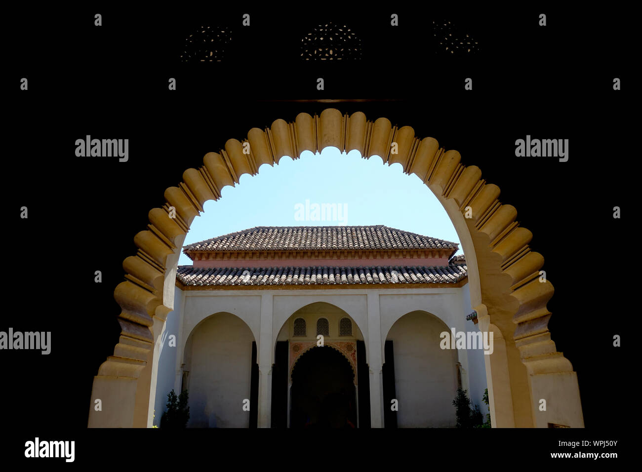 Alcazaba de Malaga, Malaga, Spanien. Stockfoto