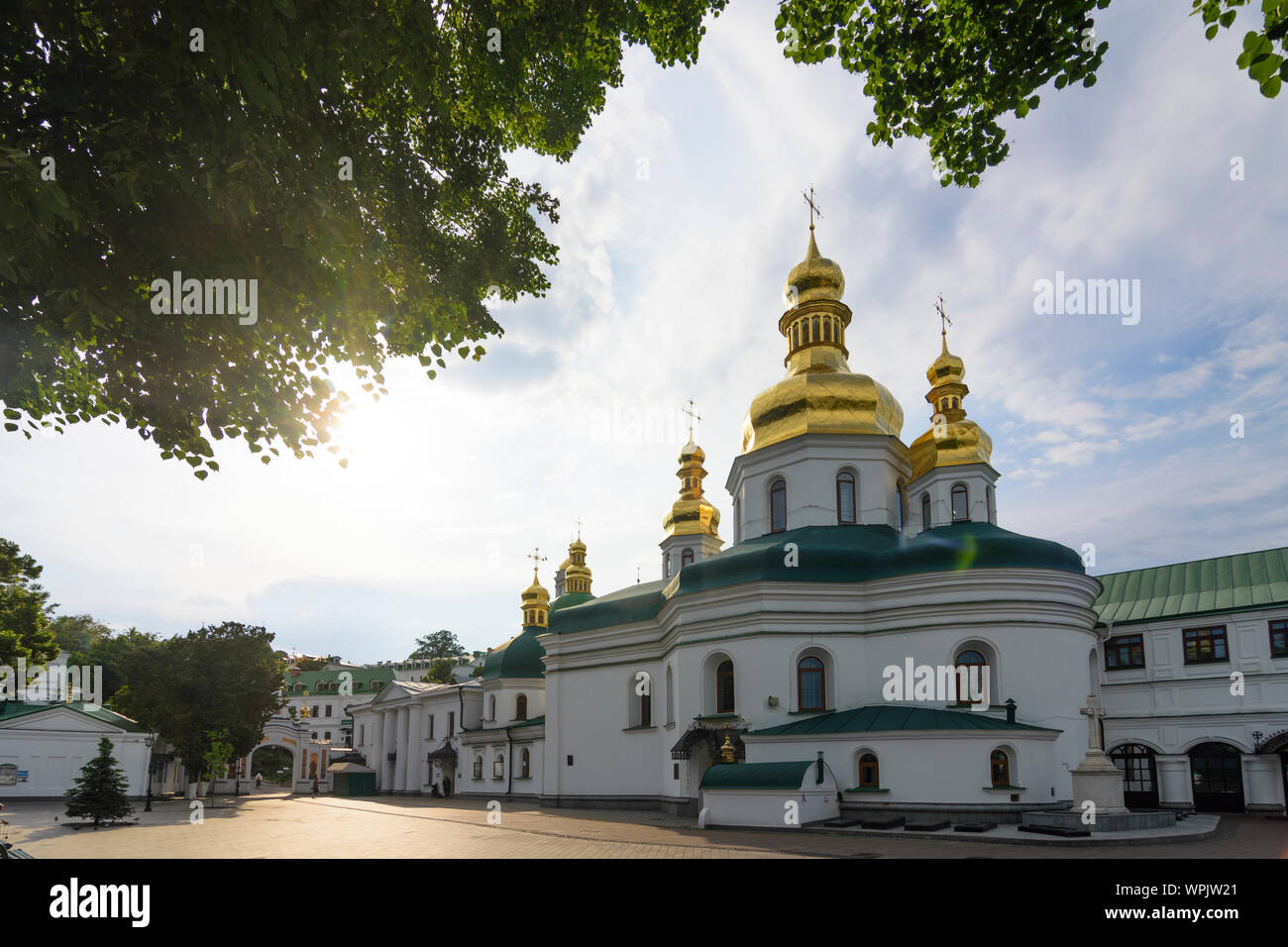 Kiew, Kiew: Kirche der Erhöhung des Kreuzes in Pechersk Lavra (Kloster der Höhlen), historischen orthodoxen christlichen Kloster in, Kiew, Ukraine Stockfoto