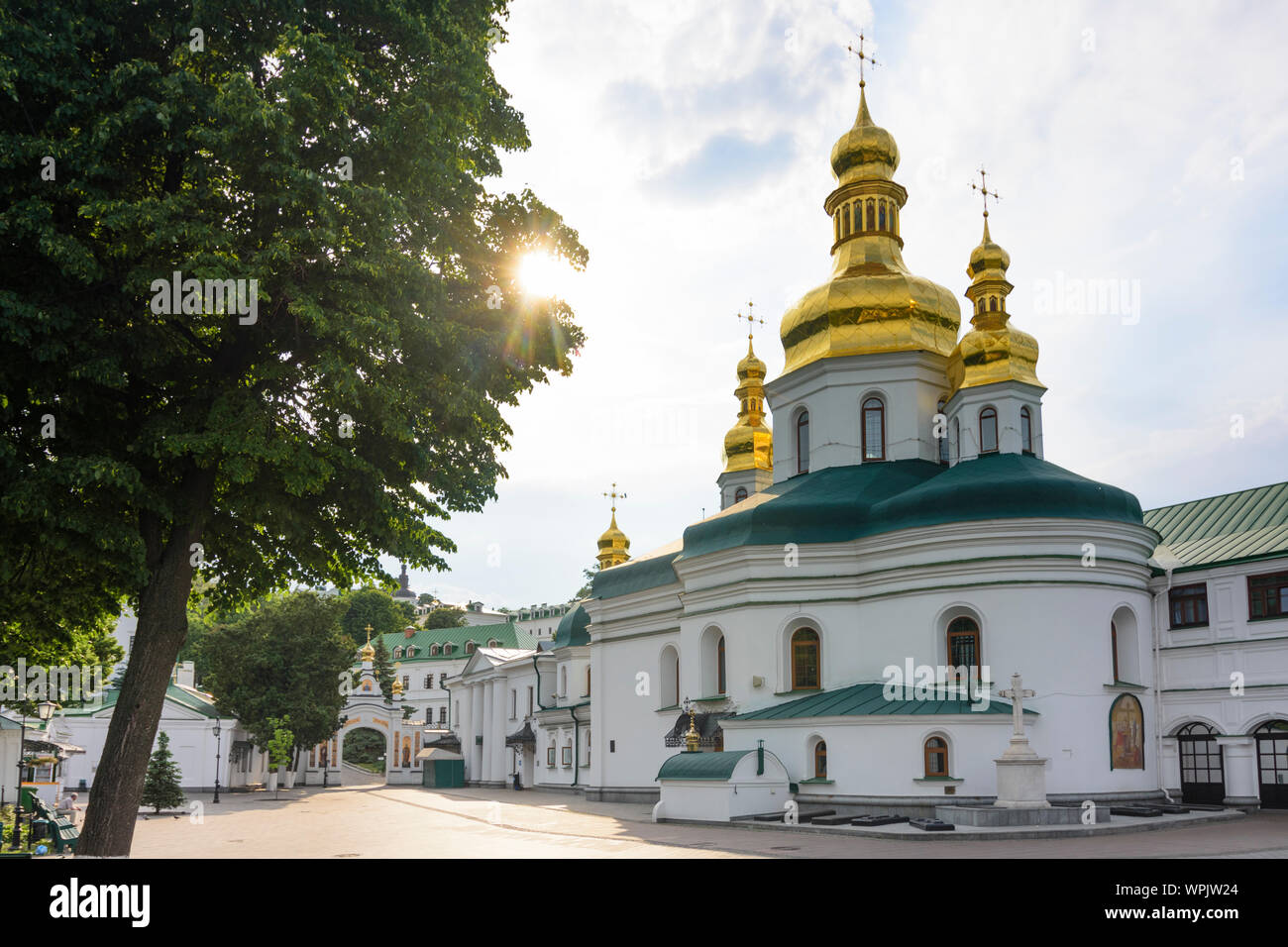 Kiew, Kiew: Kirche der Erhöhung des Kreuzes in Pechersk Lavra (Kloster der Höhlen), historischen orthodoxen christlichen Kloster in, Kiew, Ukraine Stockfoto