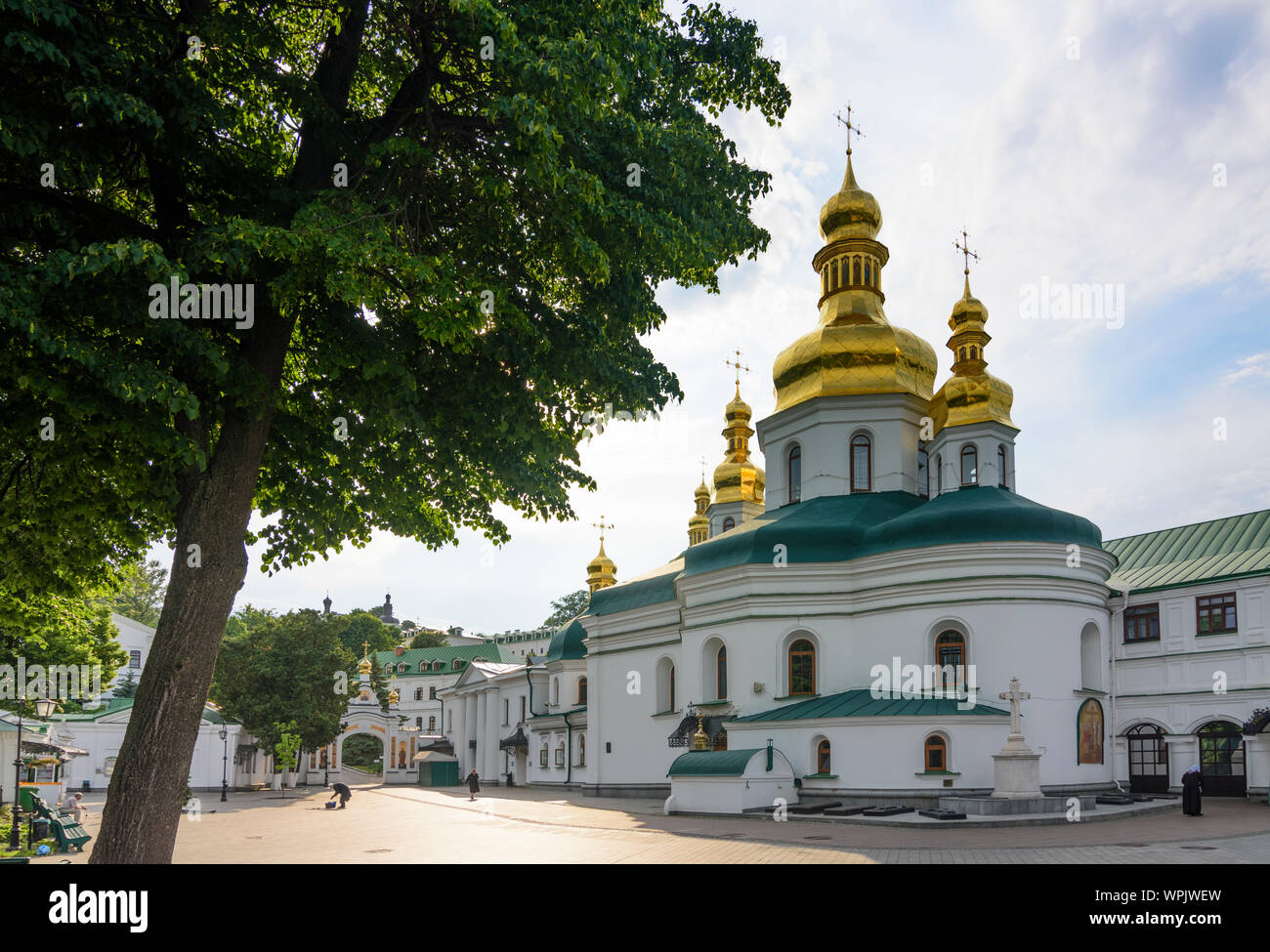 Kiew, Kiew: Kirche der Erhöhung des Kreuzes in Pechersk Lavra (Kloster der Höhlen), historischen orthodoxen christlichen Kloster in, Kiew, Ukraine Stockfoto