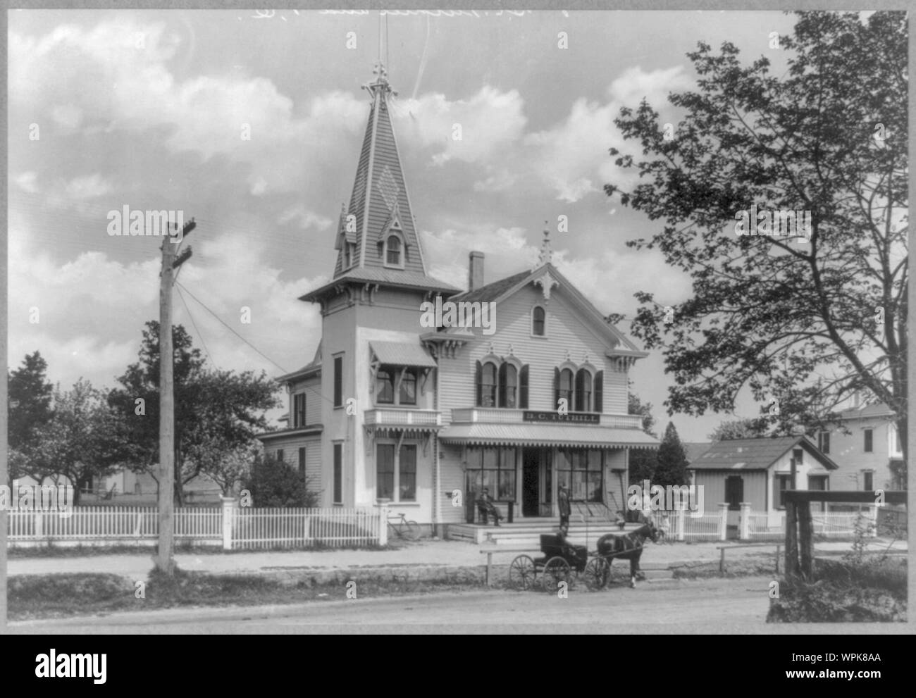 Long Island. East Marion B. C. Tuthill store und Post Stockfoto