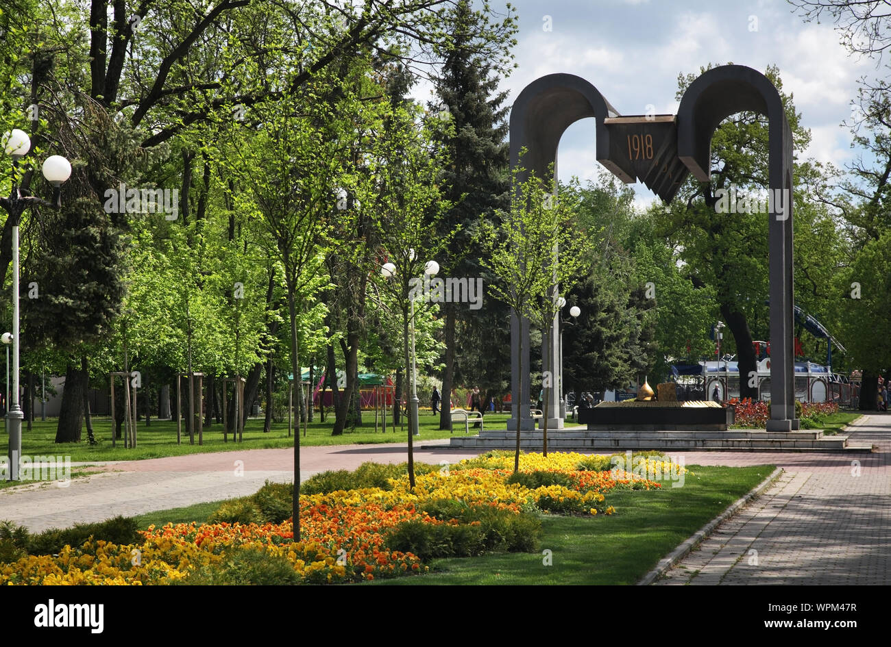 Denkmal für die Opfer des Bürgerkriegs in Russland. City Garden. Krasnodar. Russland Stockfoto