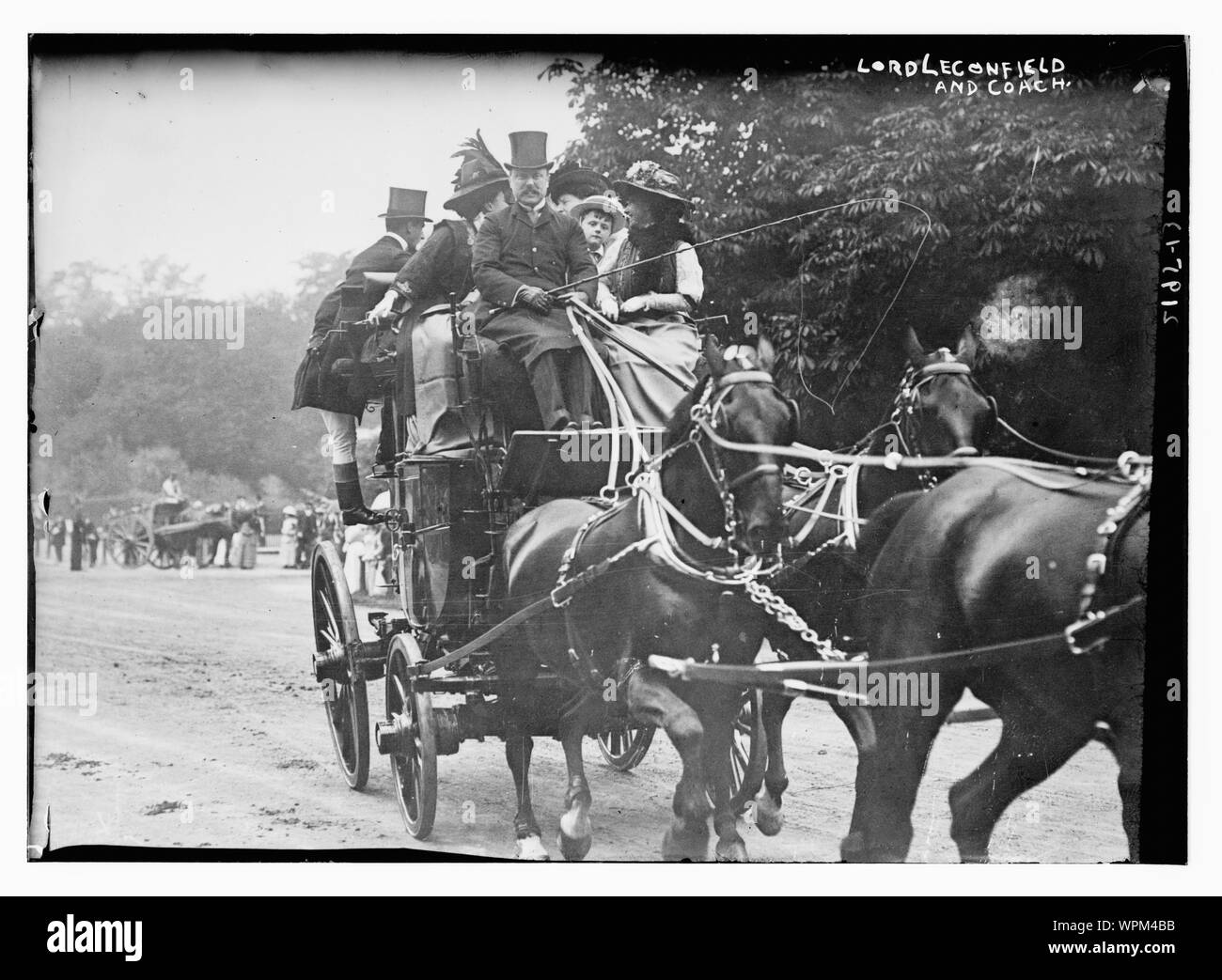 Lord Leconfield und Coach Stockfoto