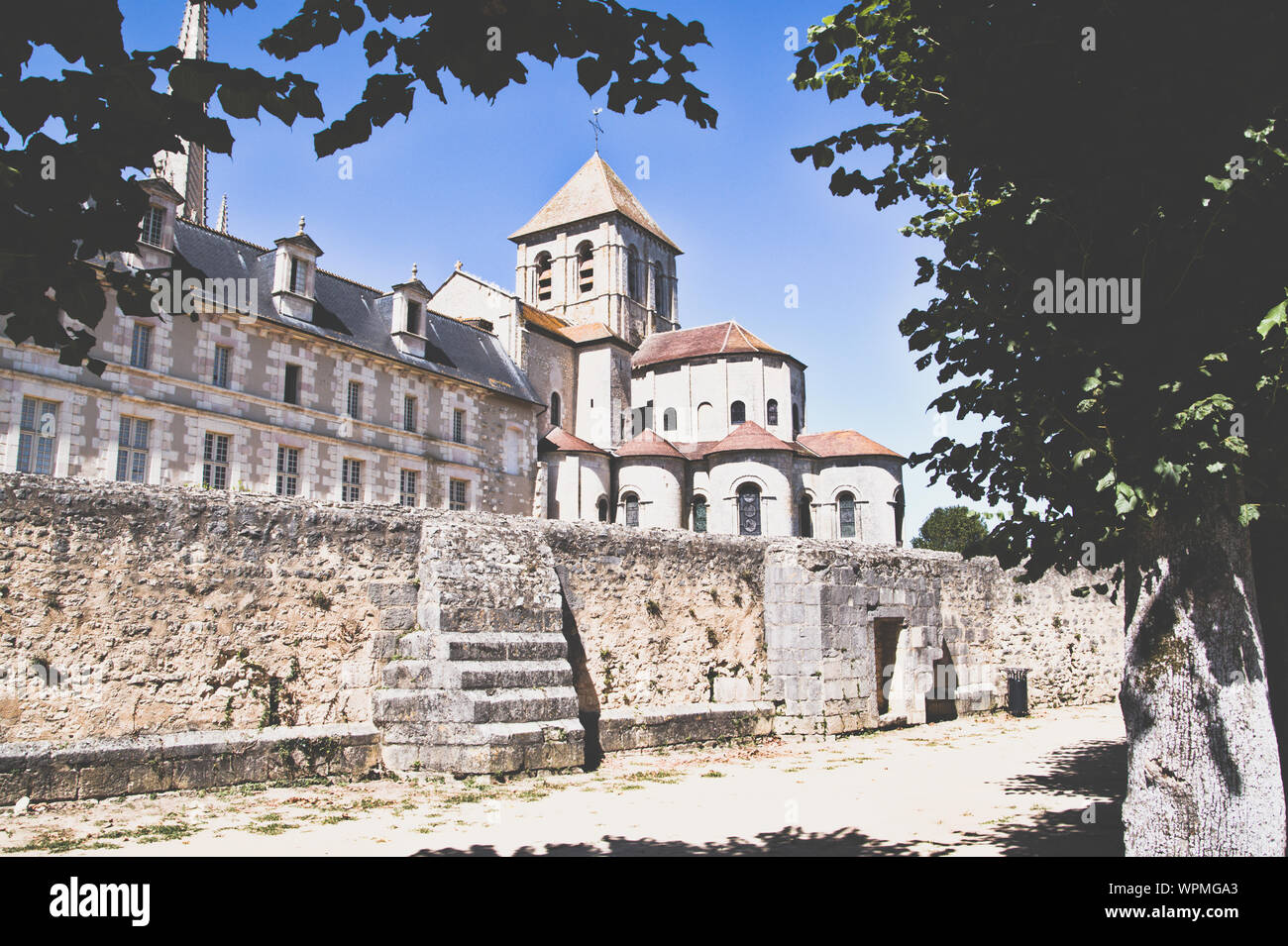 Abtei Kirche von Saint-Savin Sur Gartempe in der Region Vienne in Frankreich Stockfoto