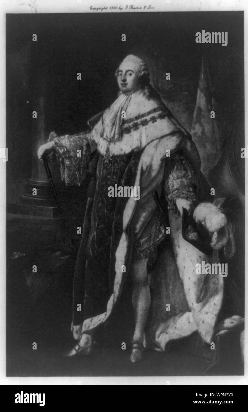Ludwig XVI., König von Frankreich, full-length Portrait, stehend, nach links Stockfoto