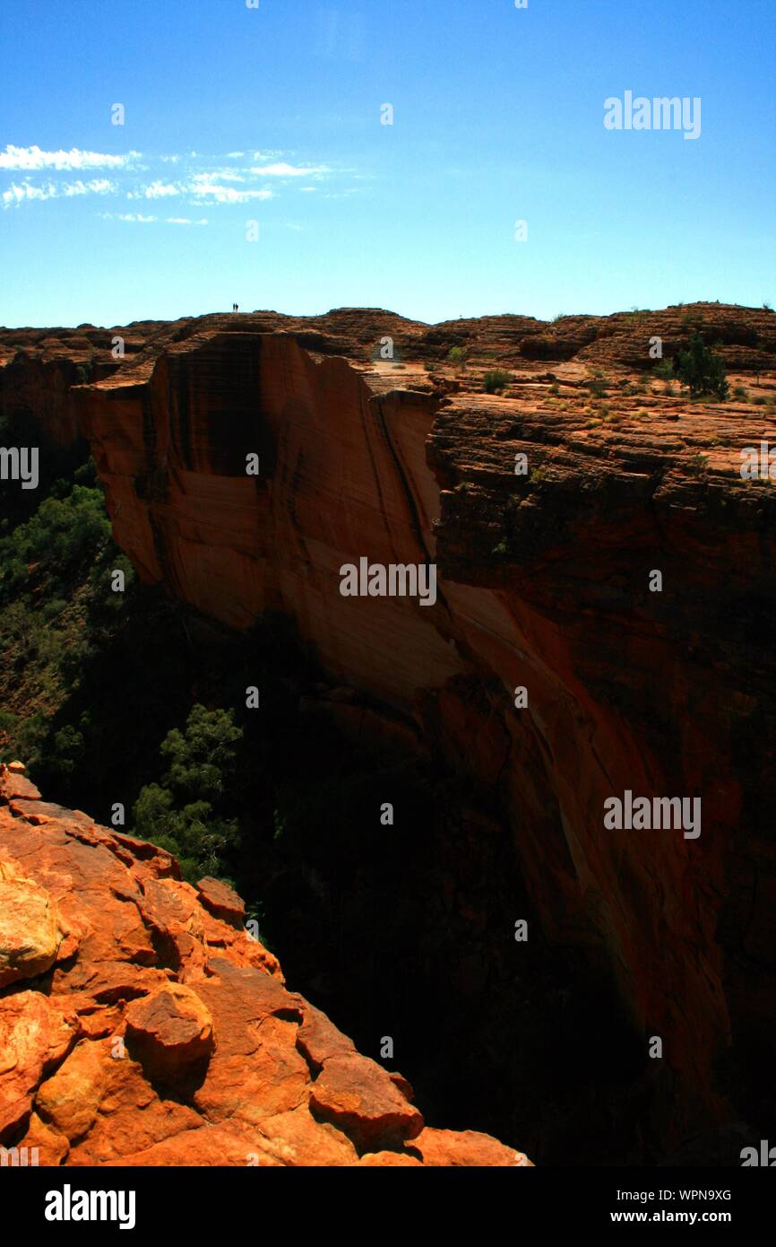 Wandern im Kings Canyon, Watarrka National Park, Outback, Northern Territory, Australien Stockfoto