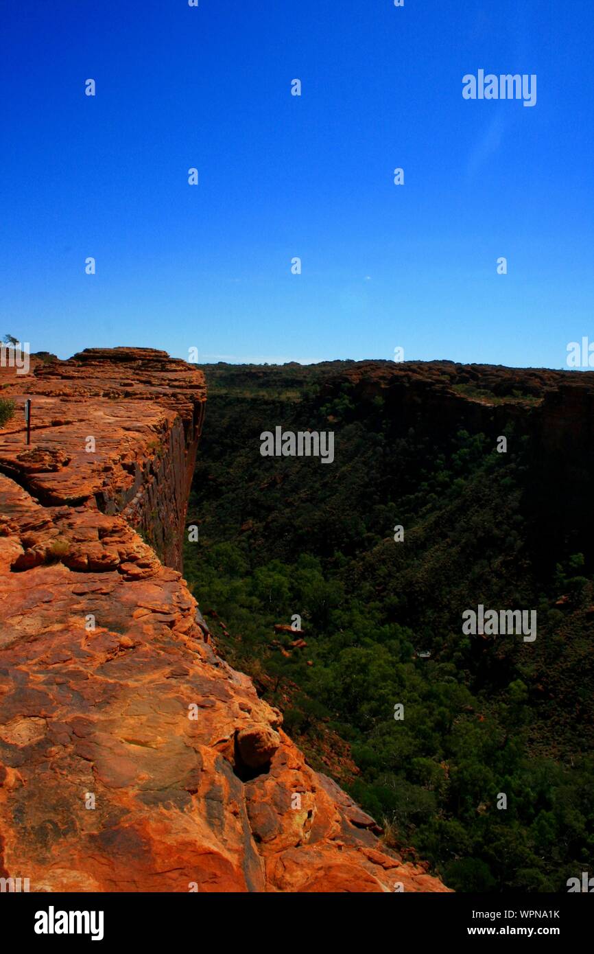 Wandern im Kings Canyon, Watarrka National Park, Outback, Northern Territory, Australien Stockfoto