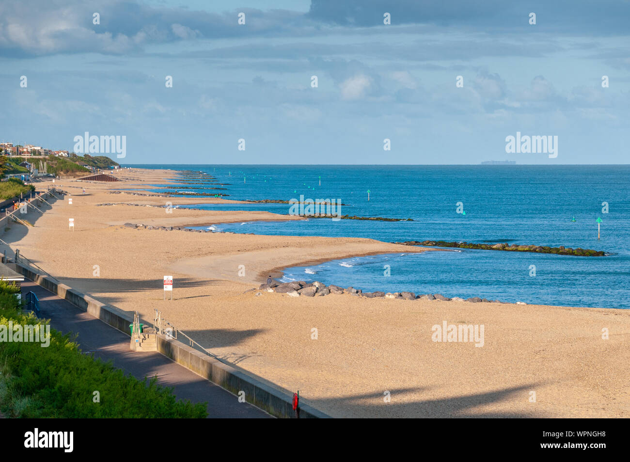 Golden Sands auf der Clacton-on-Sea Küstenlinie Stockfoto