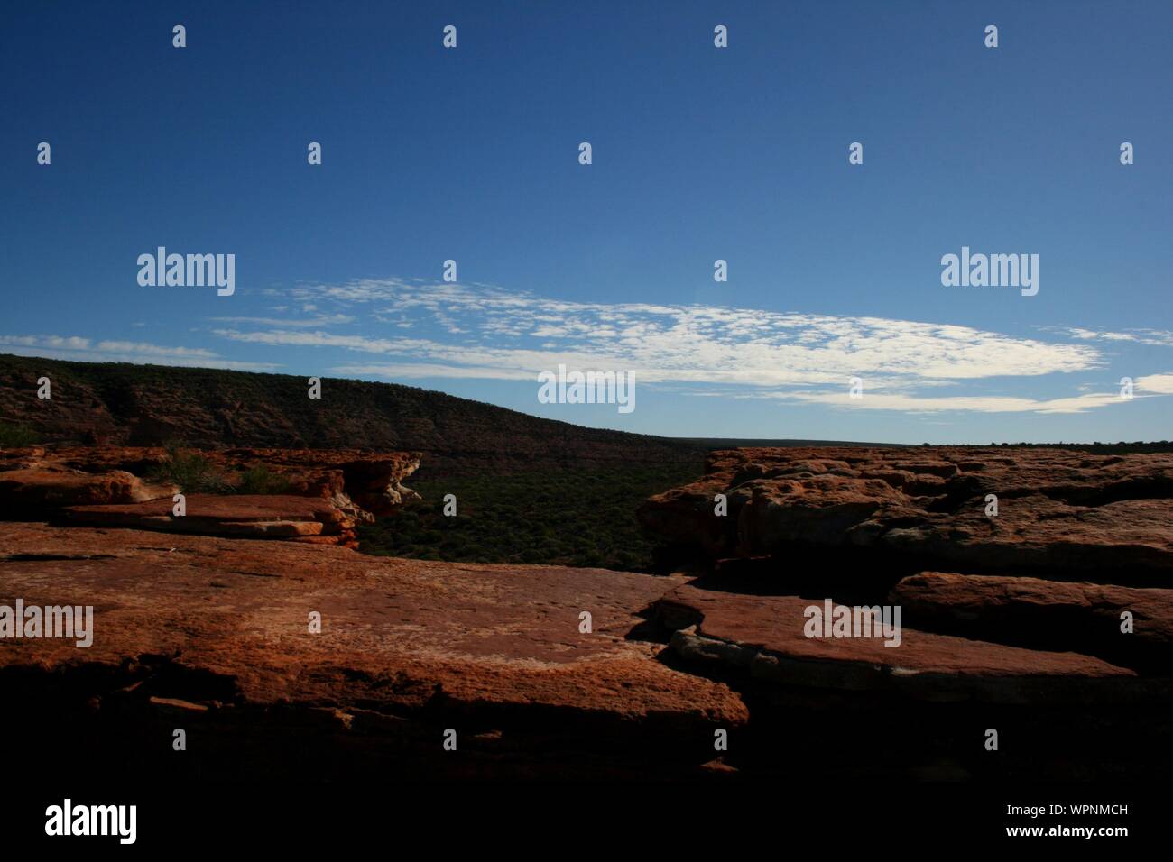 Wandern im Kalbarri Nationalpark, Naturen, Fenster, Western Australia Stockfoto