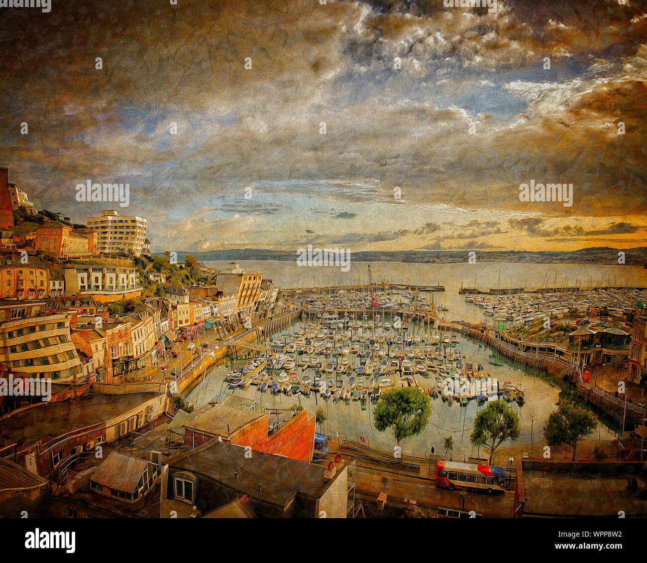 Moderne Kunst: Torquay AD2019 Stockfoto