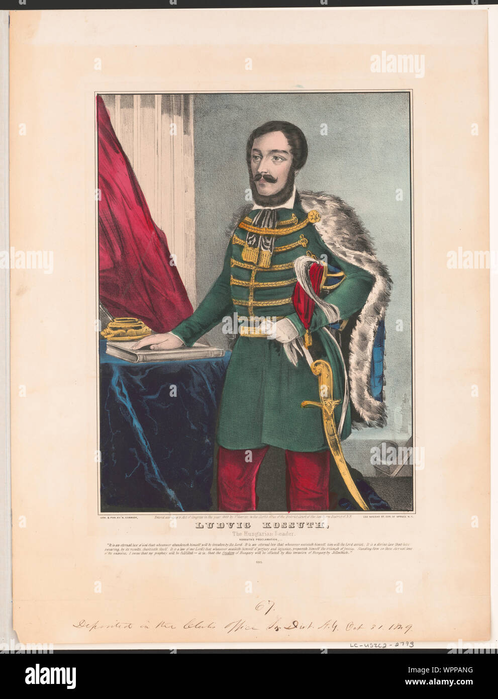 Ludvig Kossuth: Der ungarische Marktführer Stockfoto