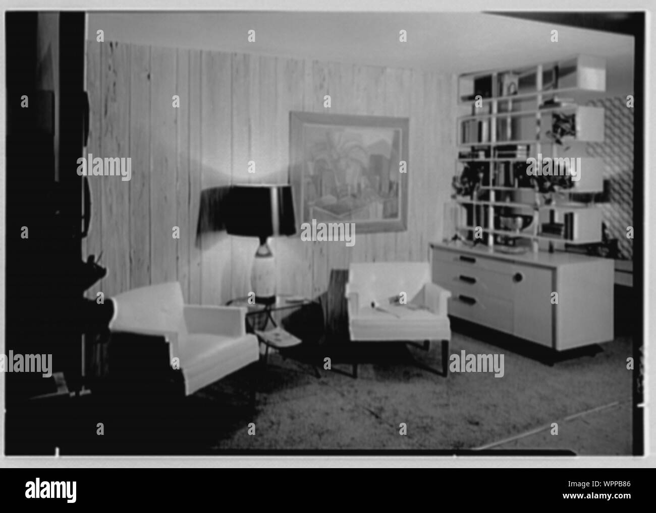 Ludwig Baumann, Home Furnishings aufweisen. Stockfoto