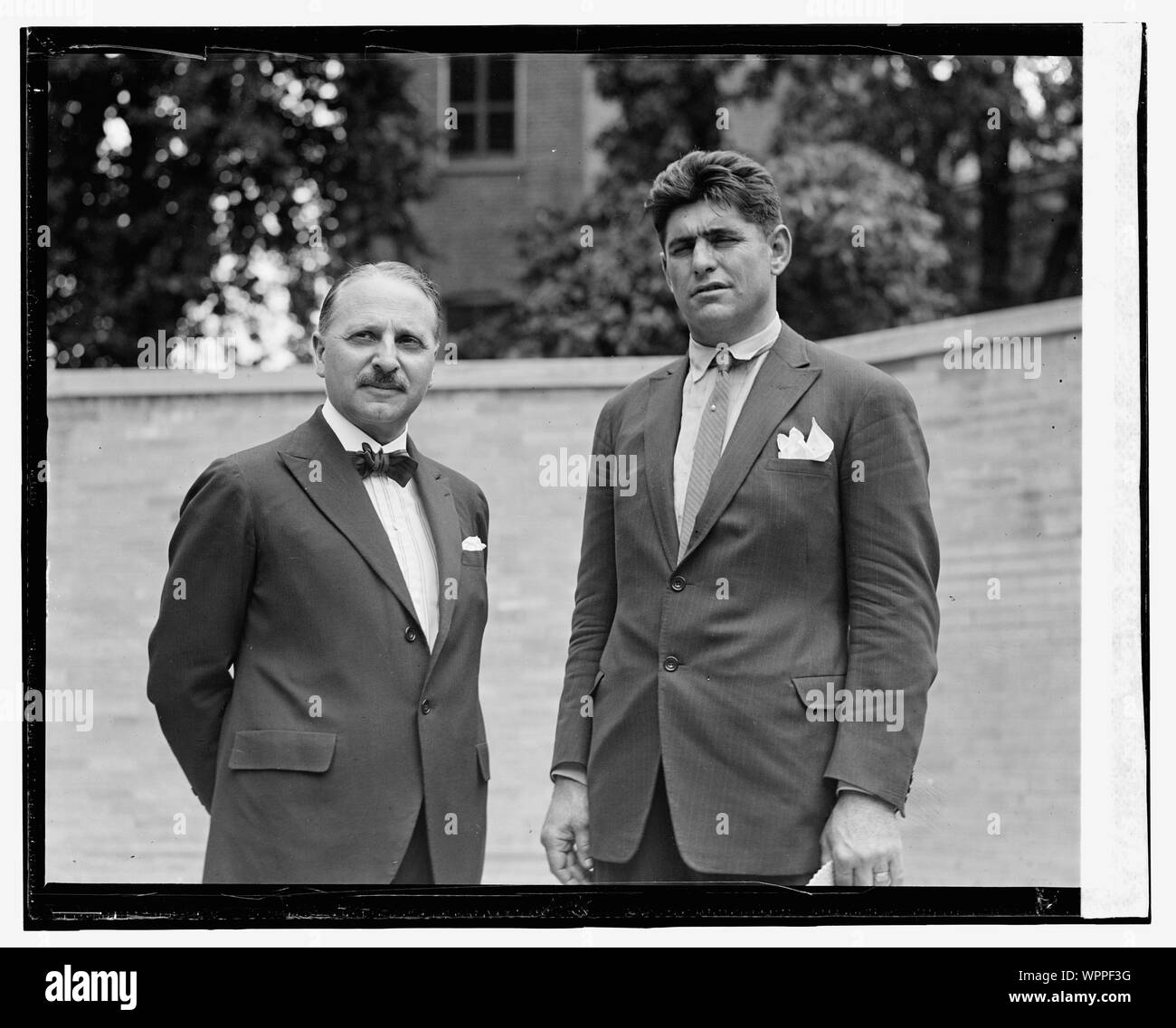 Luis Firpo & Honorio Pueyrredon, Argentinischen Botschafter, 7/25/[24] Stockfoto